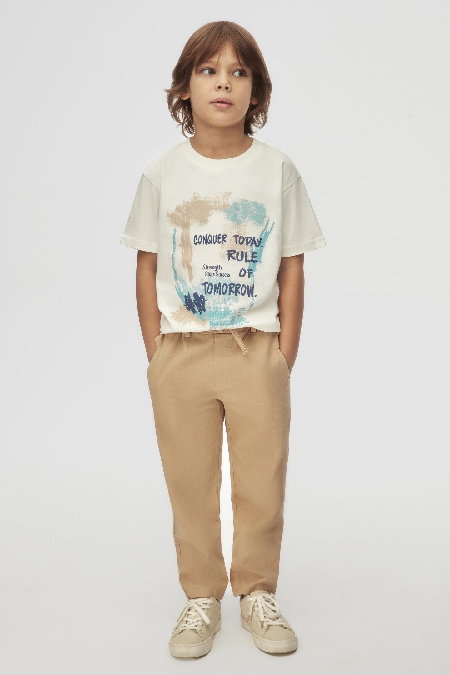 Nk Erkek Çocuk Blanc Pantolon 4-8 Yaş Camel