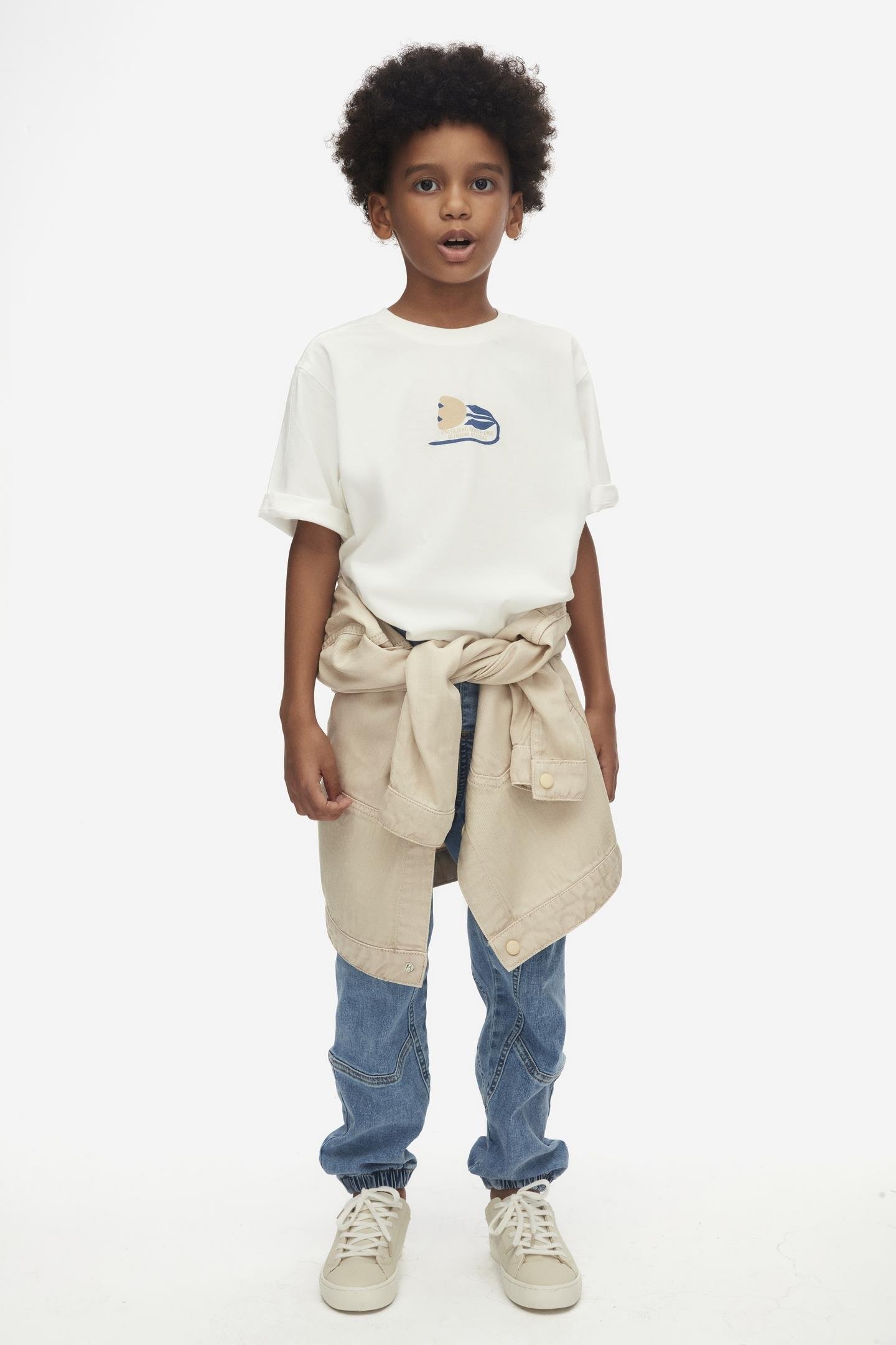 Nk Erkek Çocuk Blossom Time Tshirt 8-14 Yaş Ekru