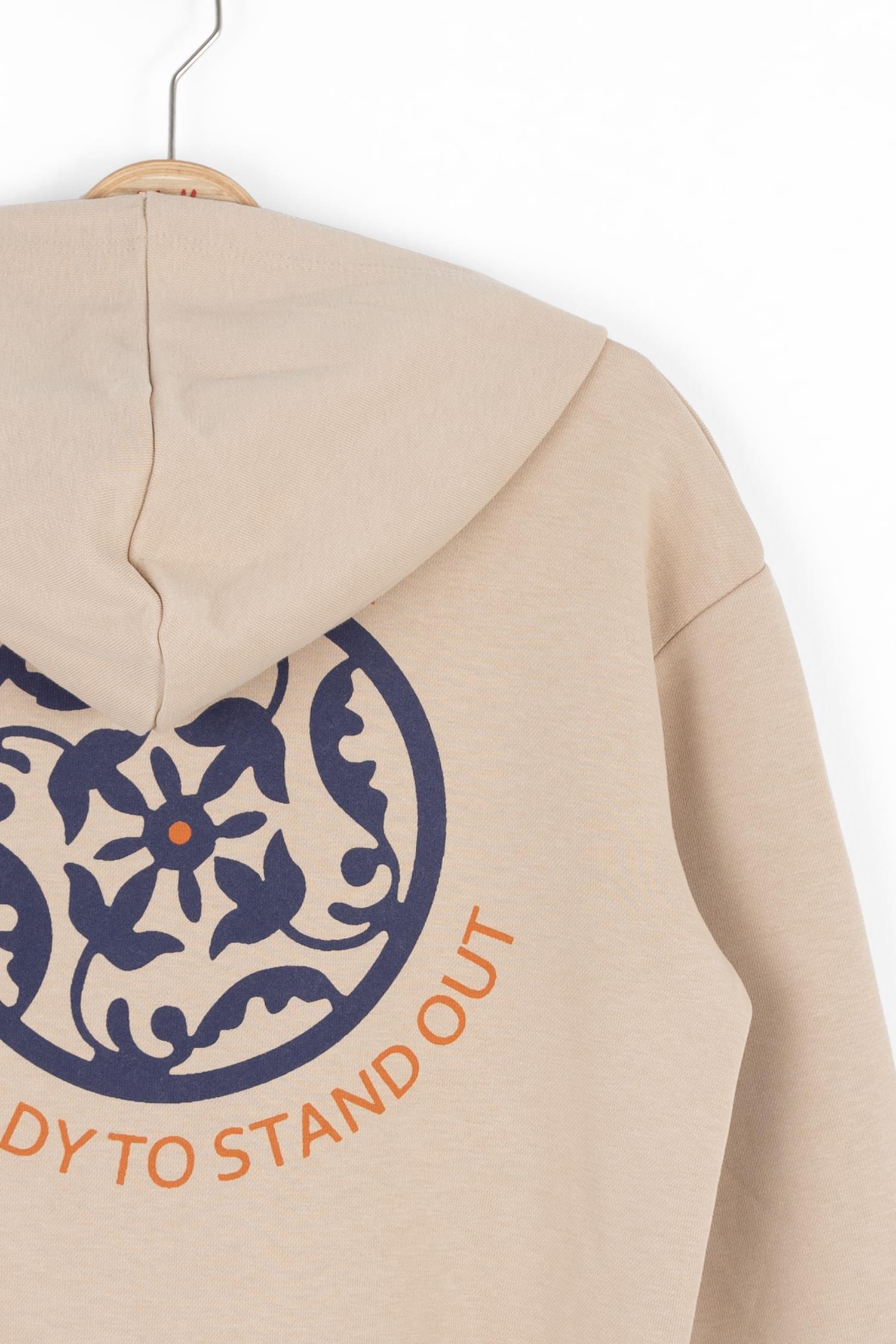 Nk Erkek Çocuk Botanik Sweatshirt 8-14 Yaş VİZON