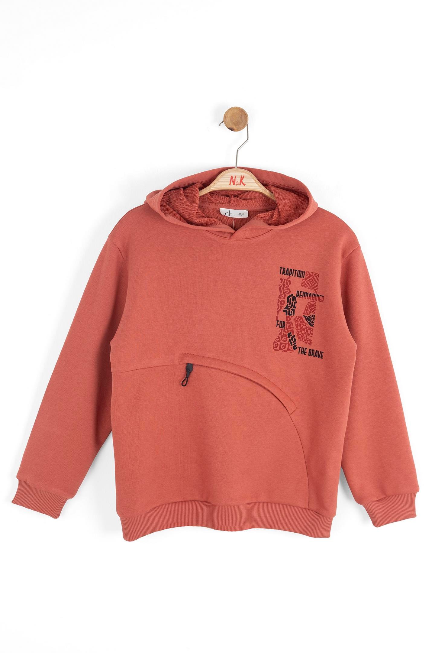 Nk Erkek Çocuk Brave Sweatshirt 8-14 Yaş Kiremit