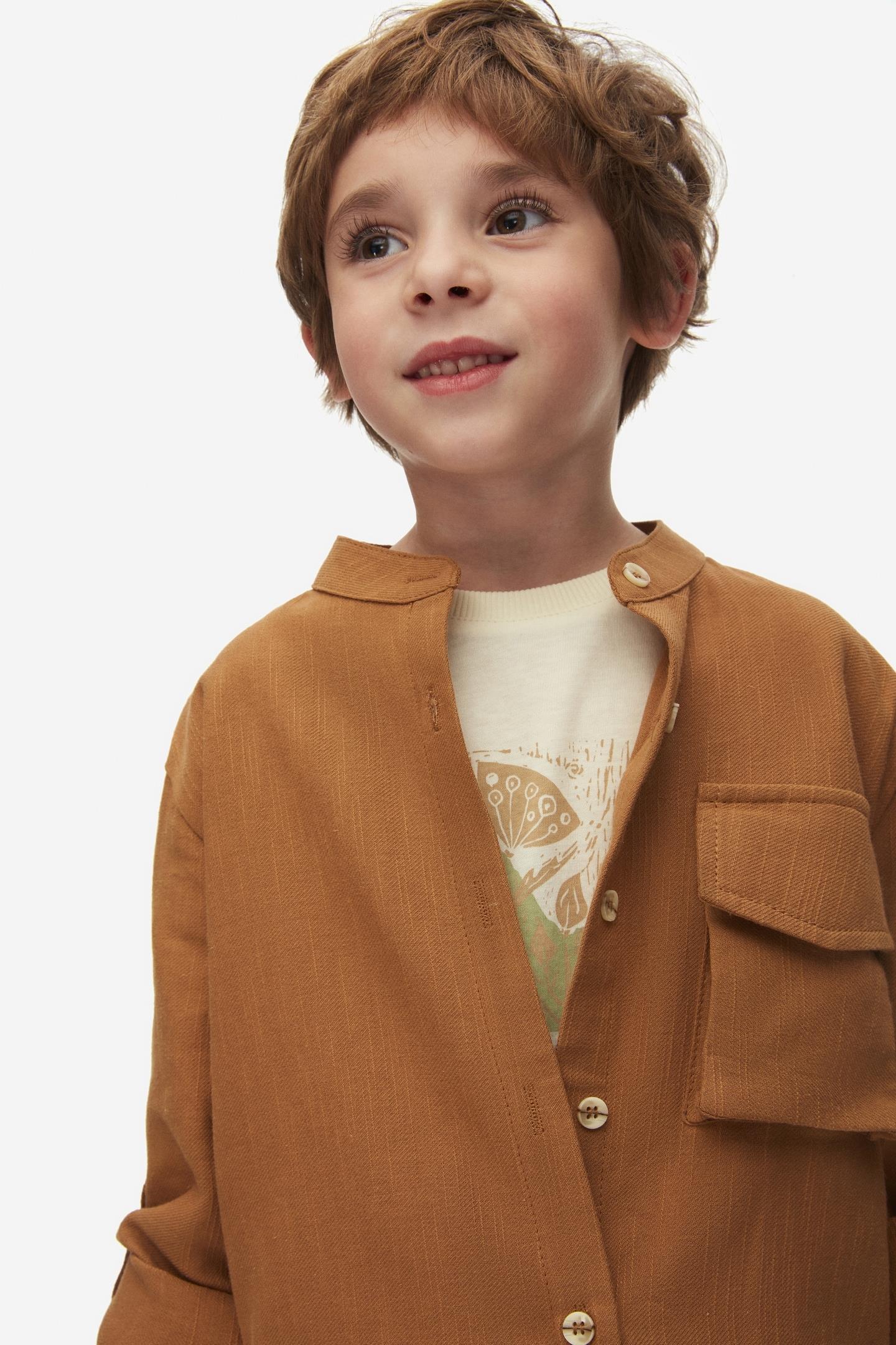 Nk Erkek Çocuk Cashew Gömlek 4-8 Yaş Kahve