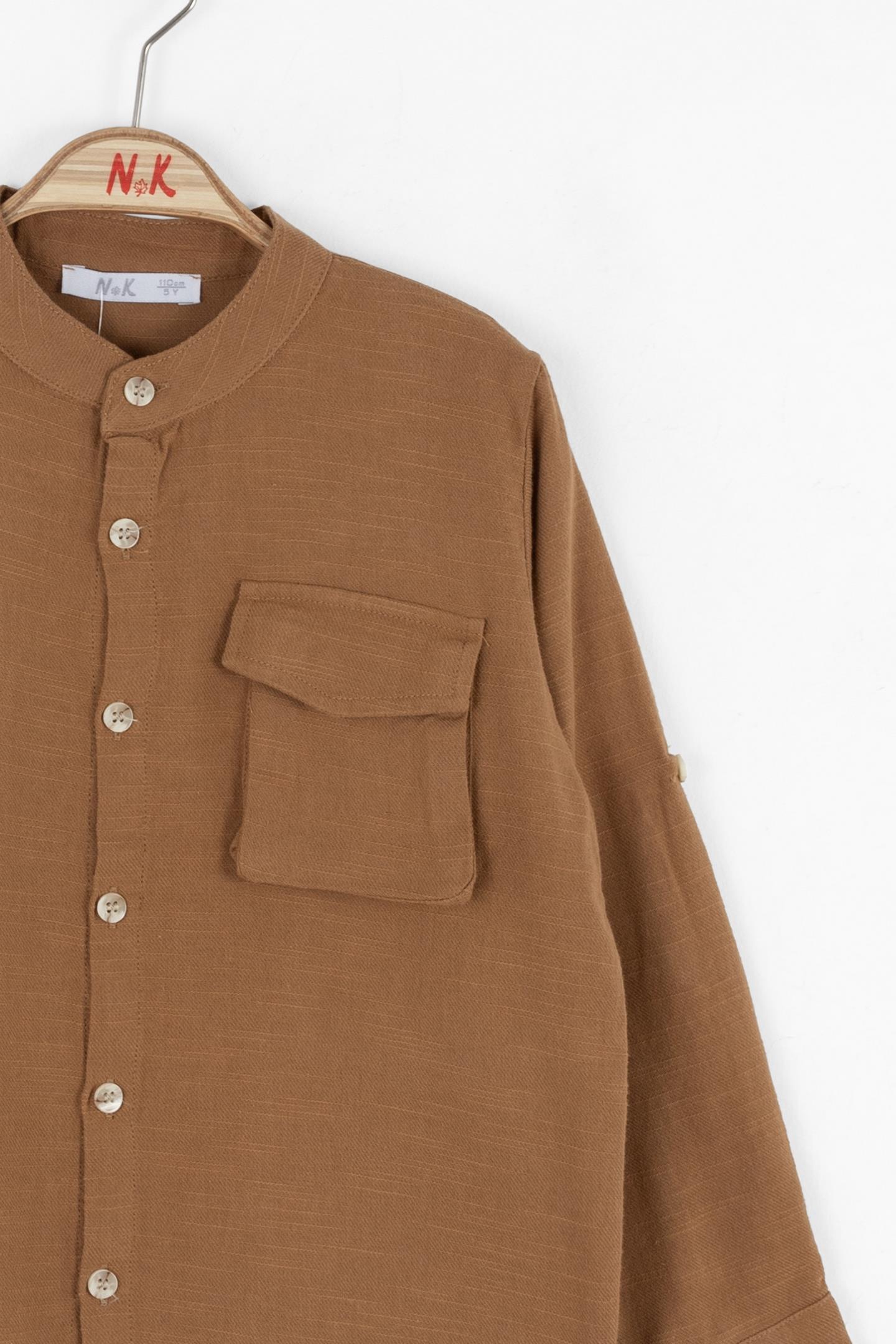 Nk Erkek Çocuk Cashew Gömlek 4-8 Yaş Kahve