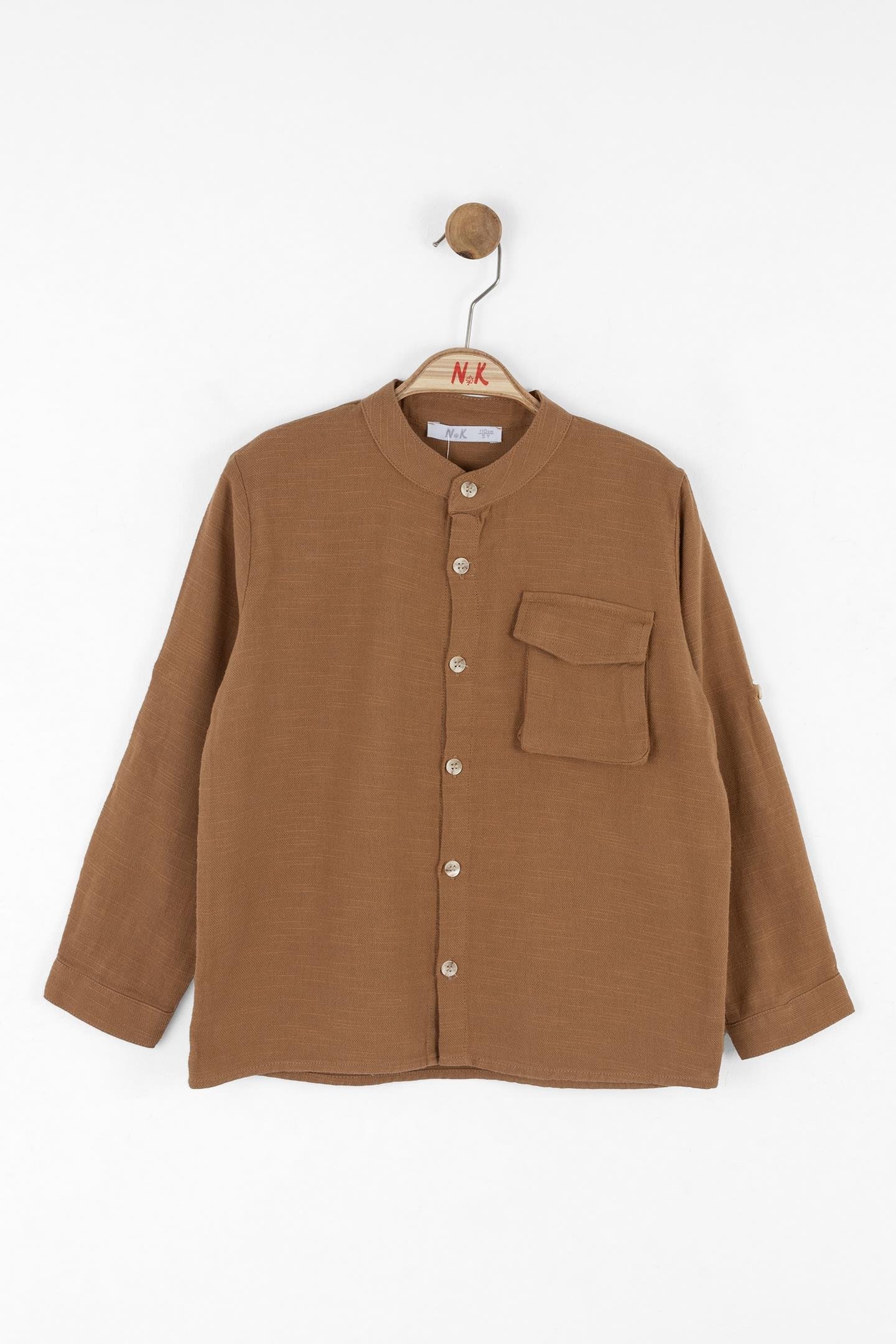 Nk Erkek Çocuk Cashew Gömlek 4-8 Yaş Kahve