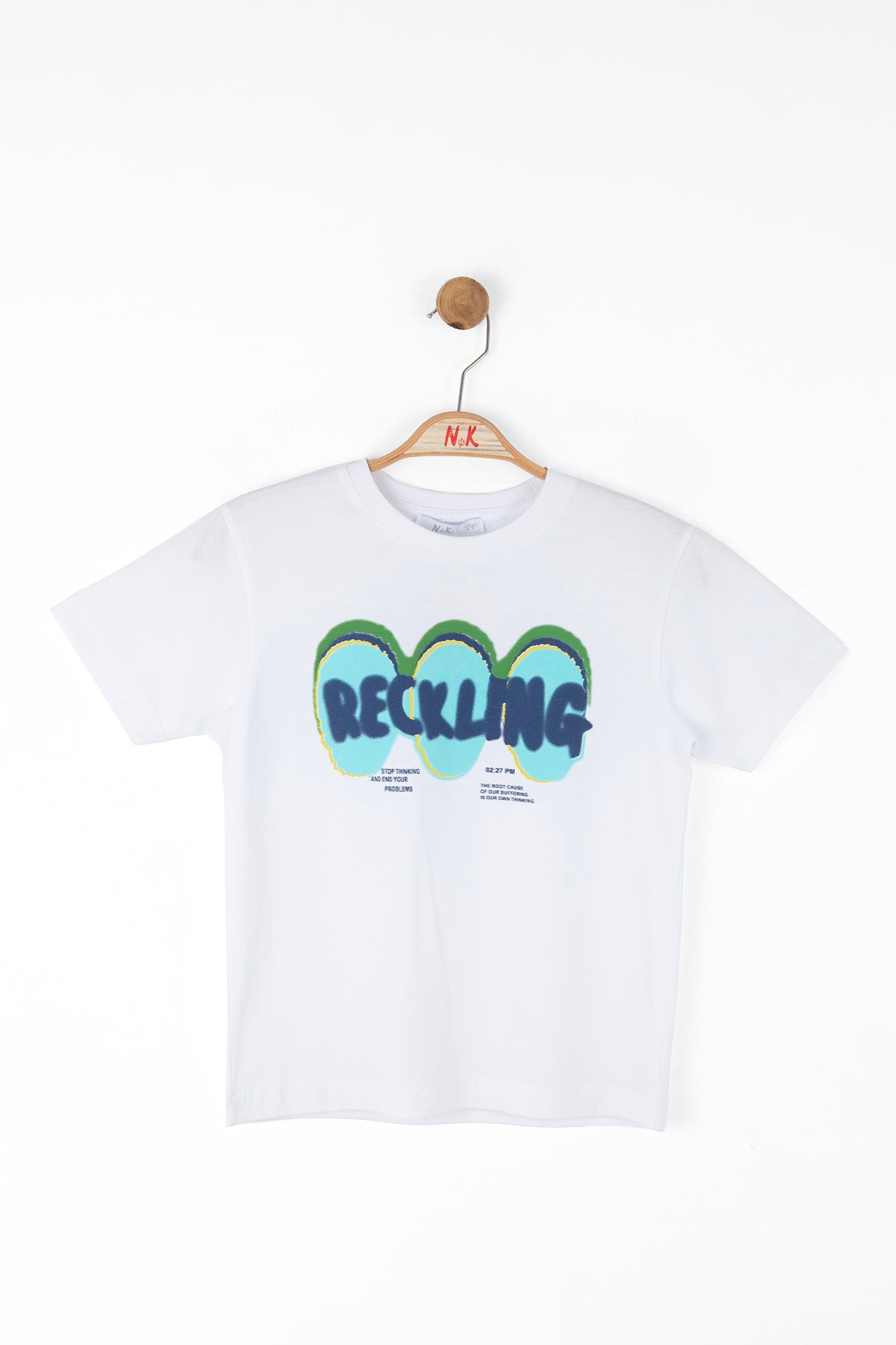 Nk Erkek Çocuk Cause Tshirt 4-8 Yaş Beyaz