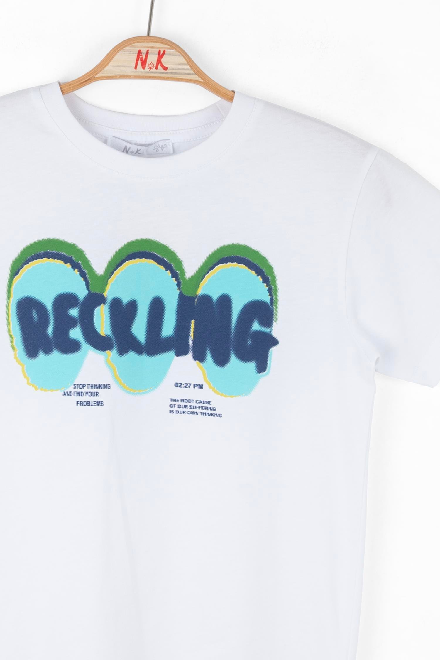 Nk Erkek Çocuk Cause Tshirt 4-8 Yaş Beyaz