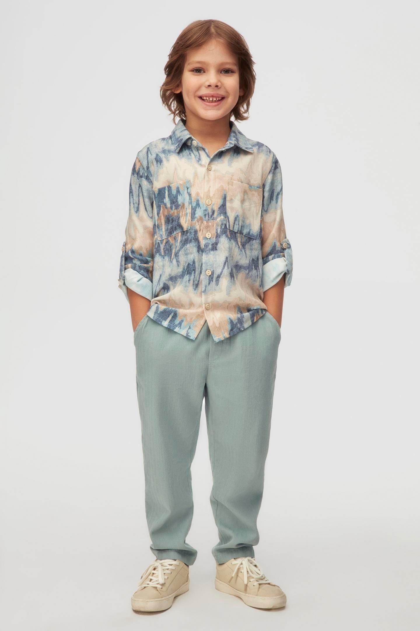 Nk Erkek Çocuk Cepli Pantolon 4-8 Yaş Mint