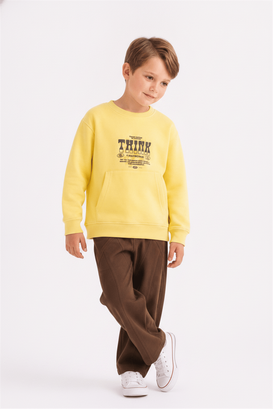 Nk Erkek Çocuk Chartreuse Sweat 4-8 Yaş Sarı