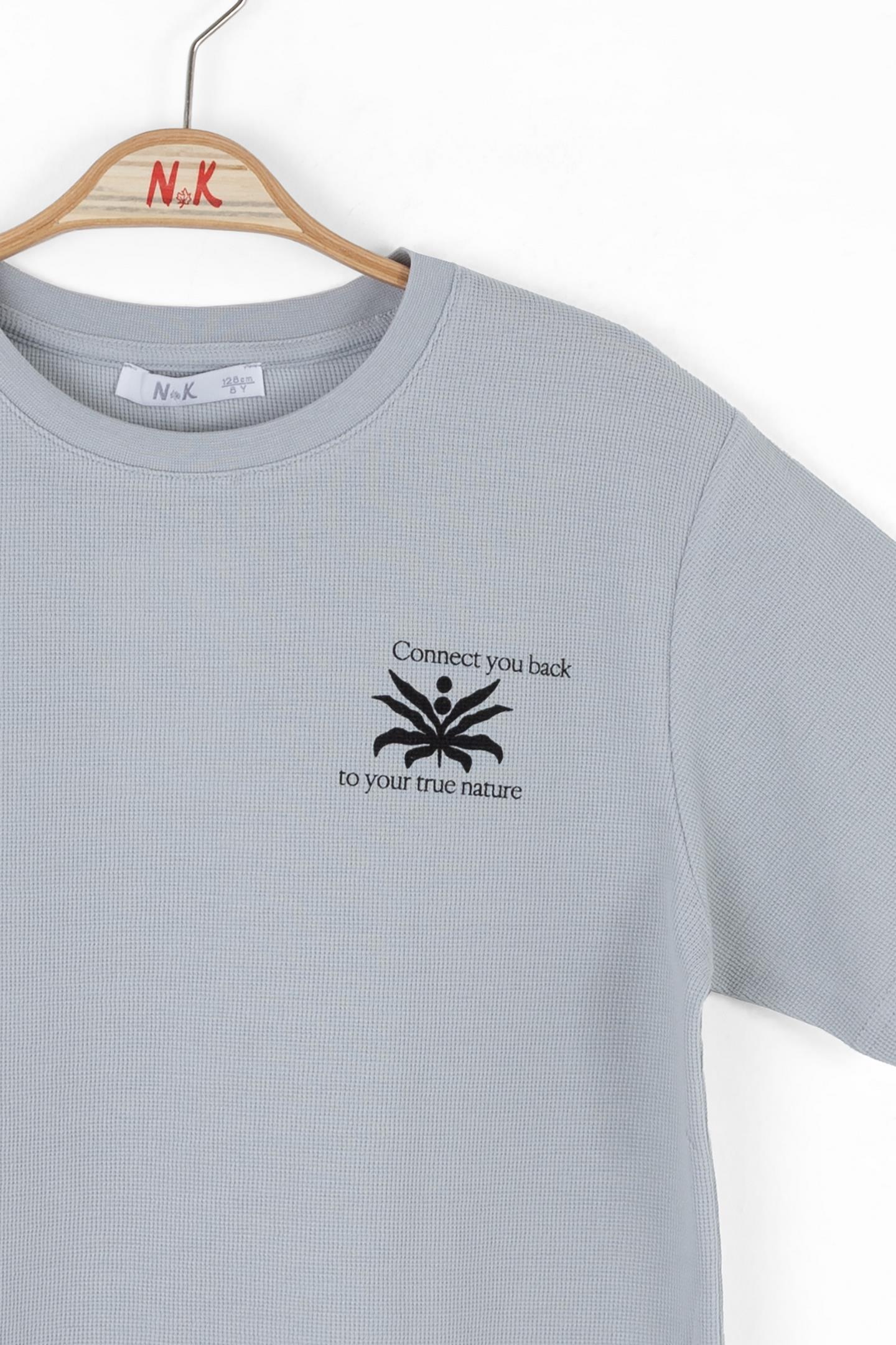 Nk Erkek Çocuk Connect Tshirt 8-14 Yaş Gri