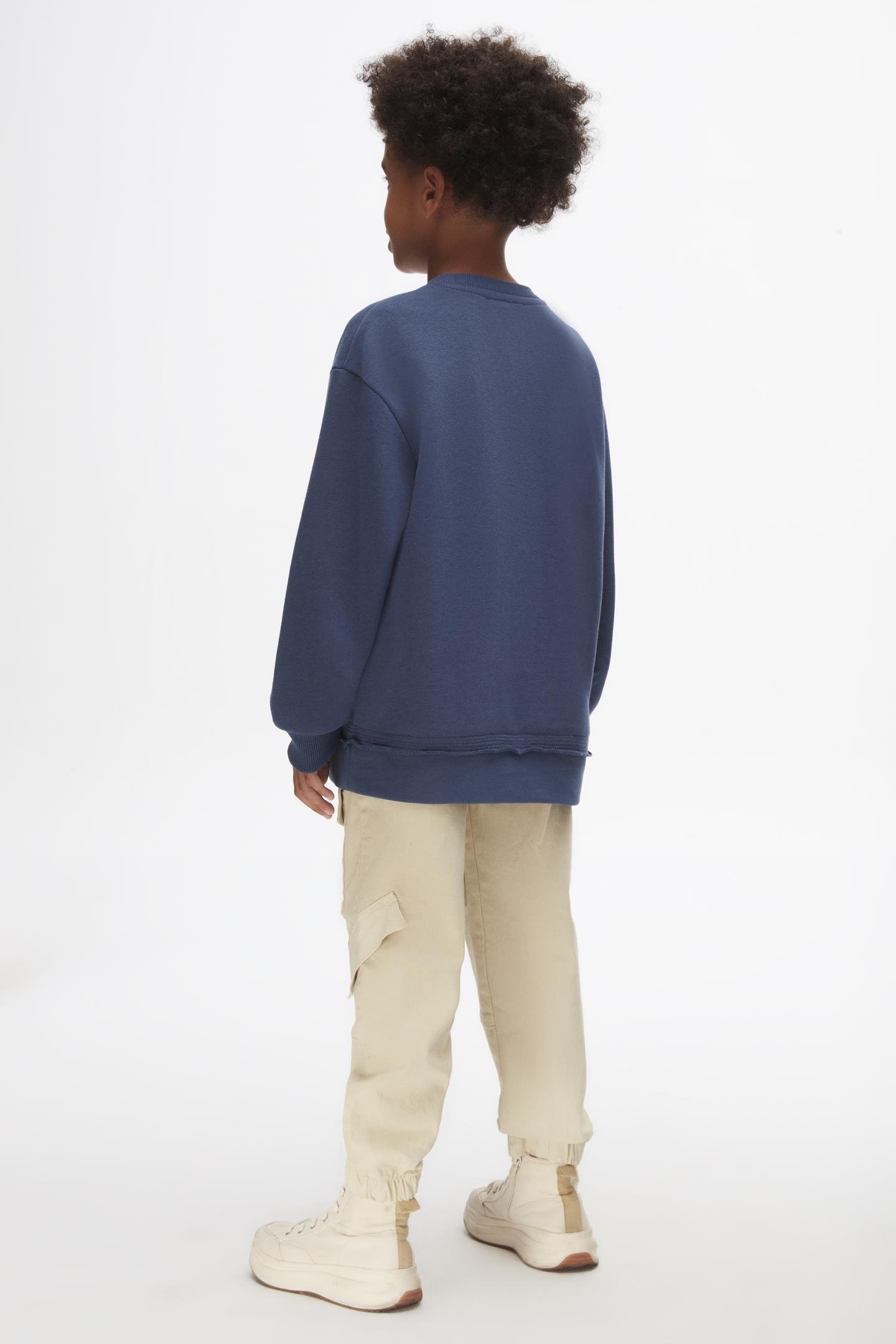 Nk Erkek Çocuk Crow Sweatshirt 8-14 Yaş indigo