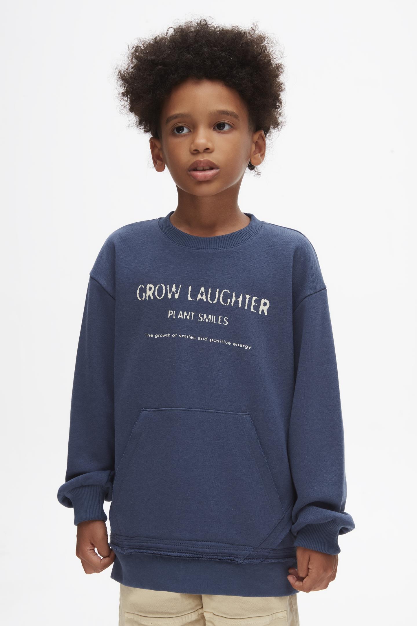 Nk Erkek Çocuk Crow Sweatshirt 8-14 Yaş indigo