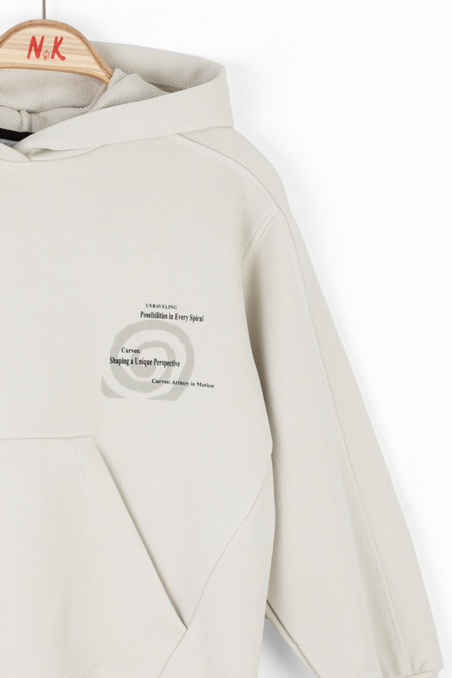 Nk Erkek Çocuk Cure Sweatshirt 4-8 Yaş KREM