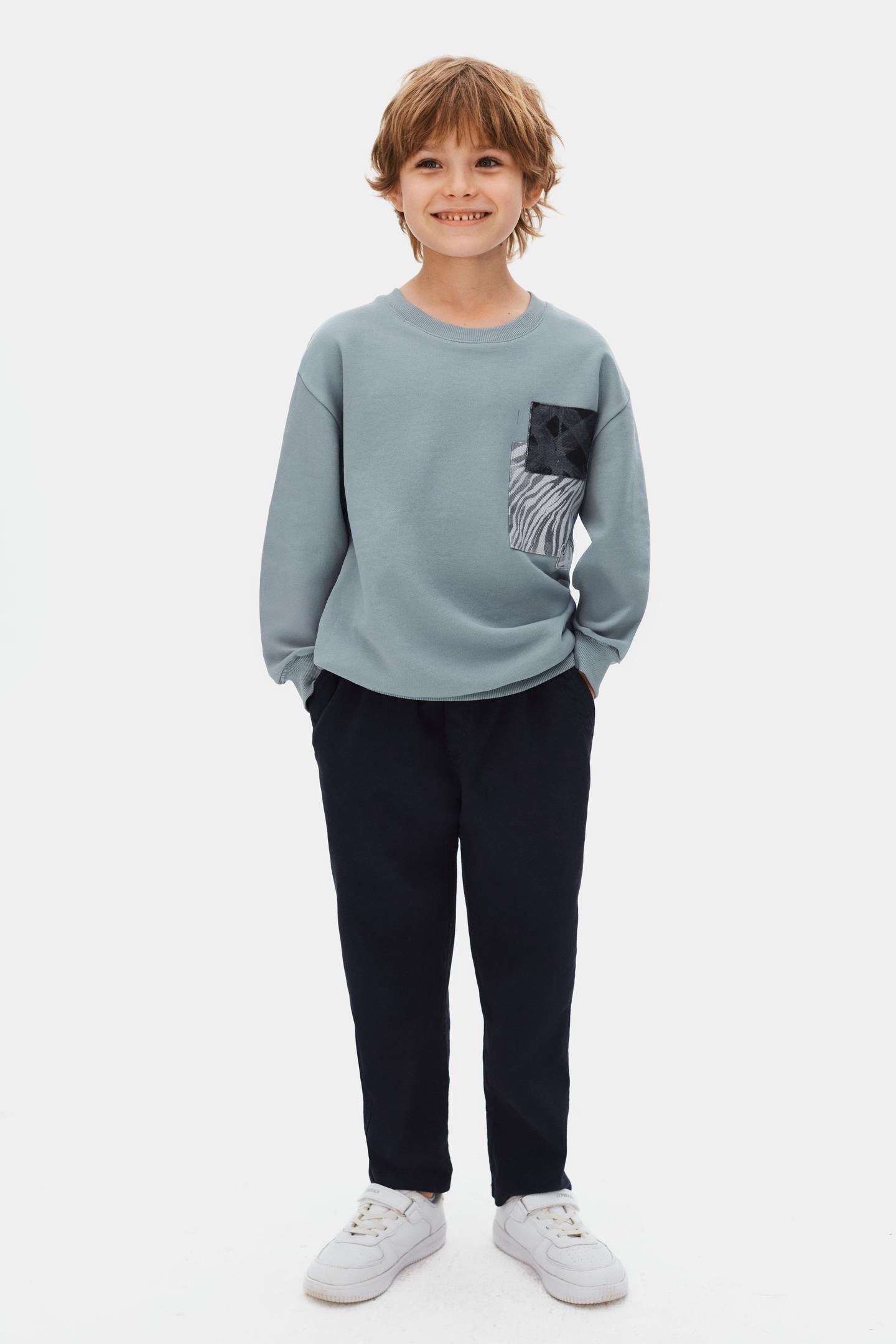 Nk Erkek Çocuk Depthsof Sweatshirt 8-14 Yaş Mavi