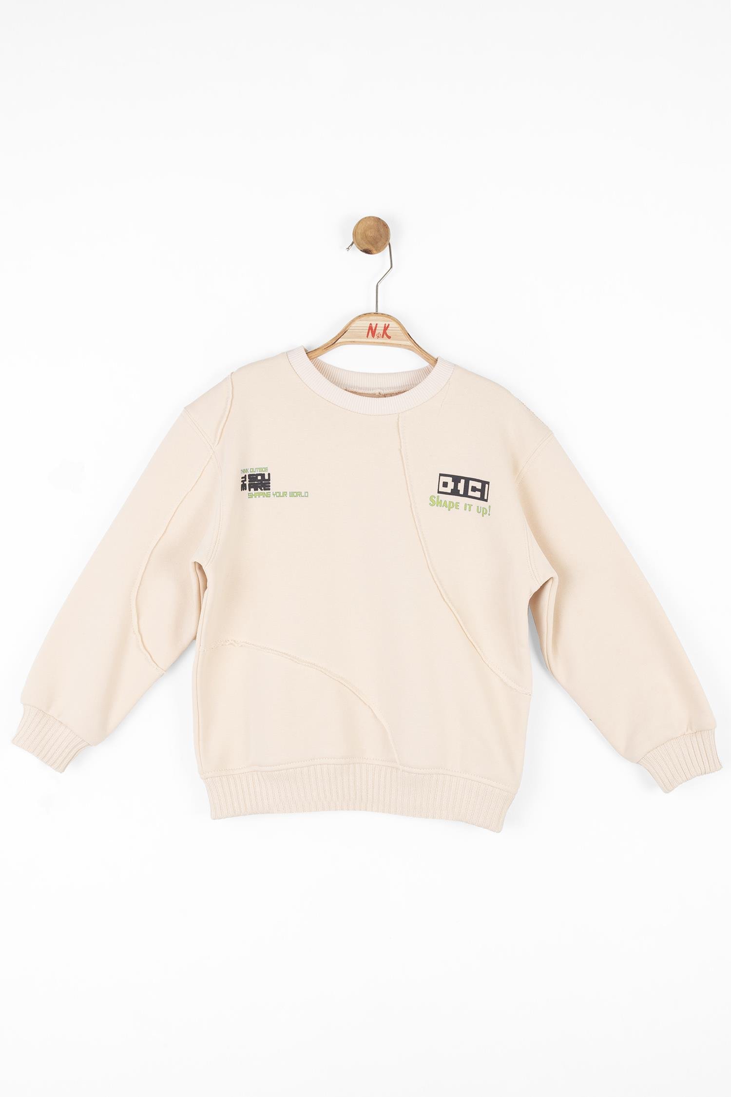 Nk Erkek Çocuk Digi Sweatshirt 4-8 Yaş KREM