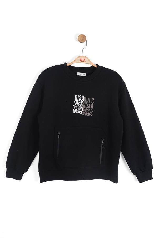 Nk Erkek Çocuk Disorder Sweatshirt 8-14 Yaş Siyah
