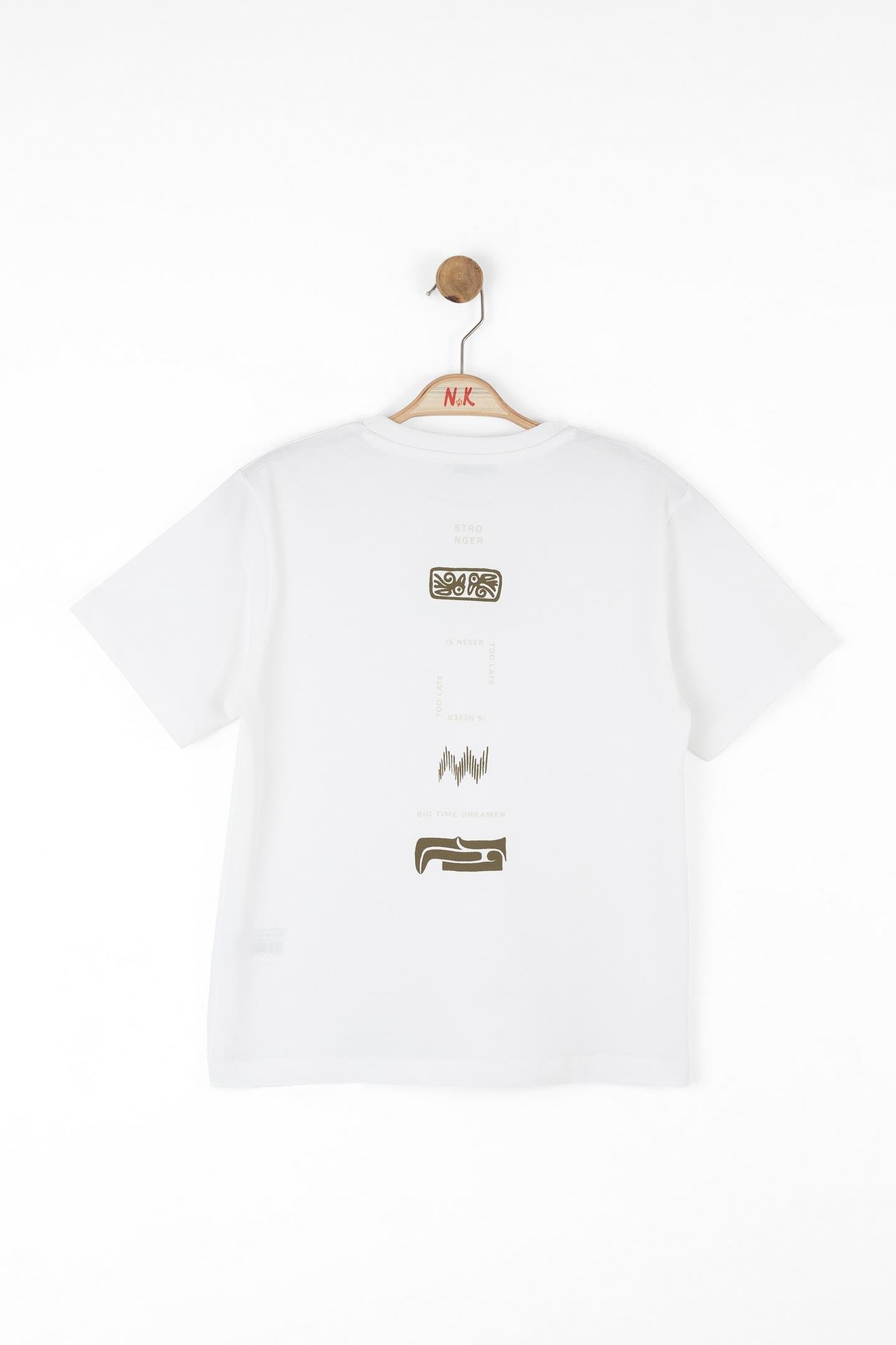 Nk Erkek Çocuk Dreamer Tshirt 8-14 Yaş Ekru