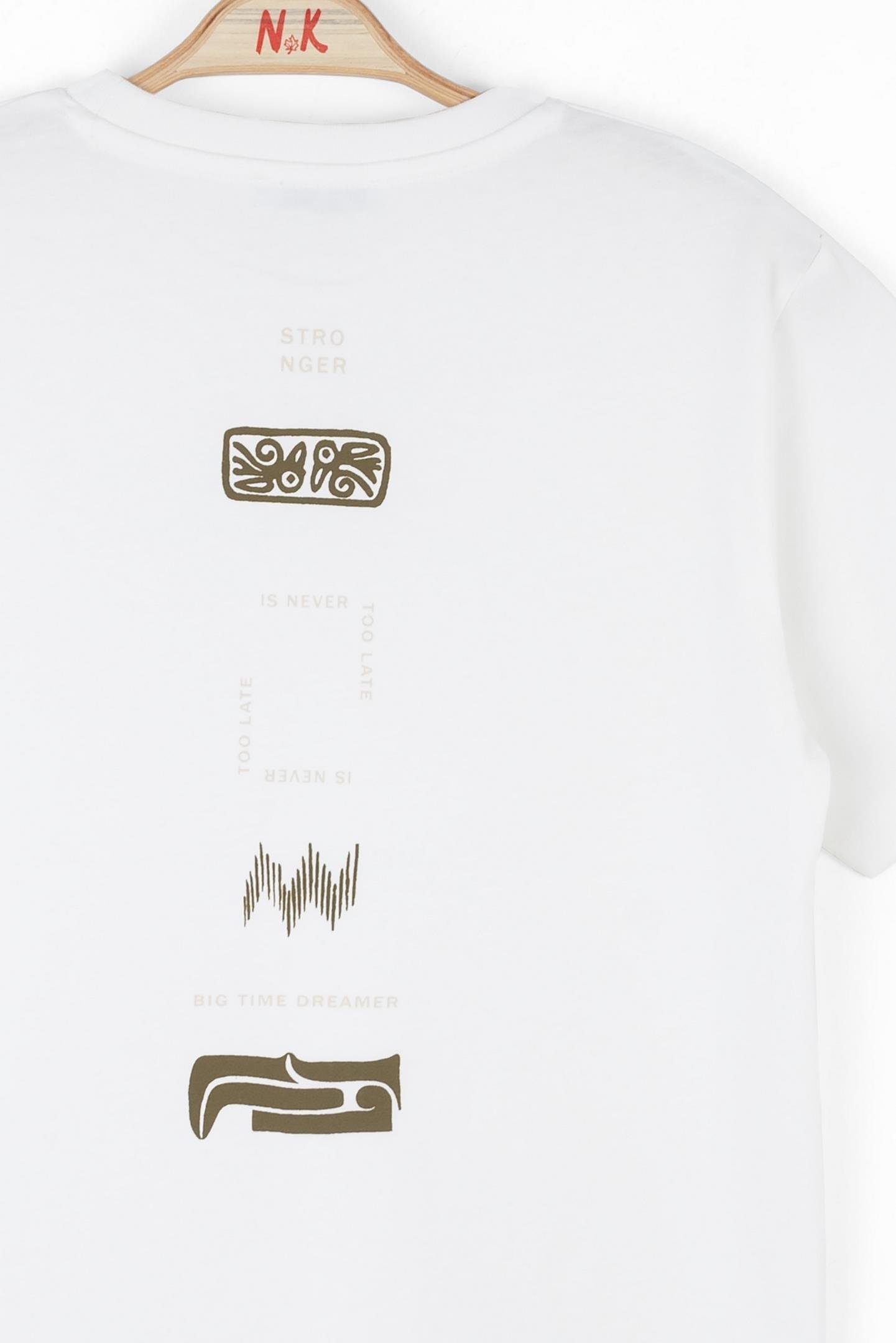 Nk Erkek Çocuk Dreamer Tshirt 8-14 Yaş Ekru