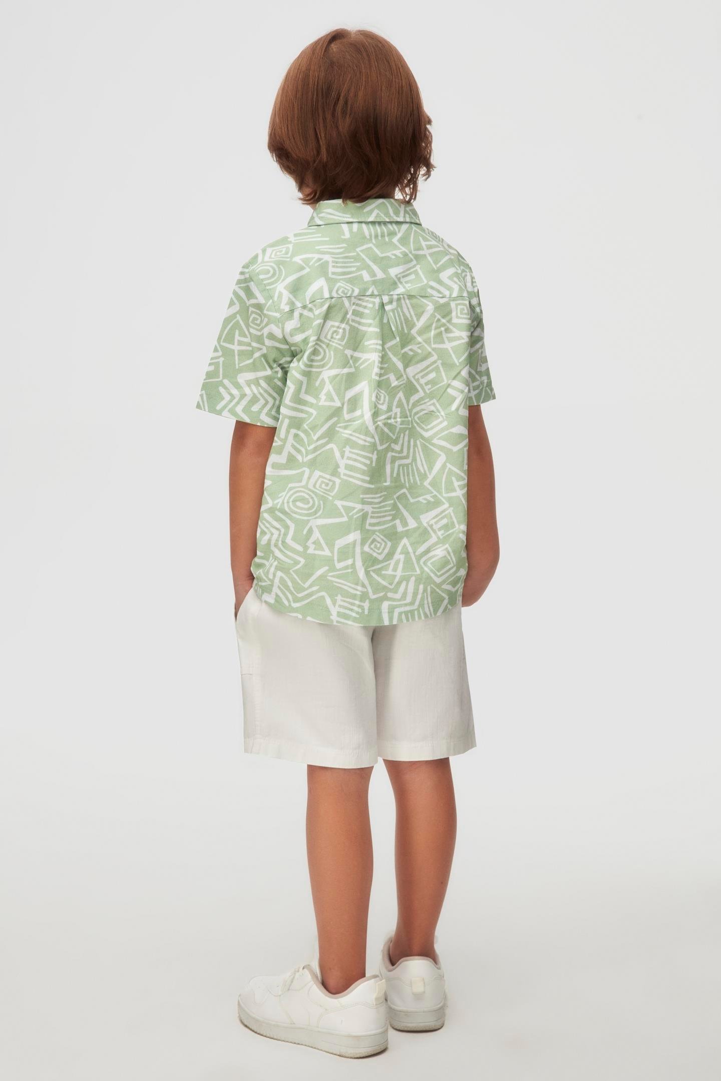 Nk Erkek Çocuk Dublin Şort 4-8 Yaş Beyaz