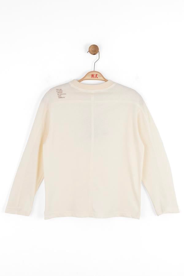 Nk Erkek Çocuk Formative Sweatshirt 8-14 Yaş Krem