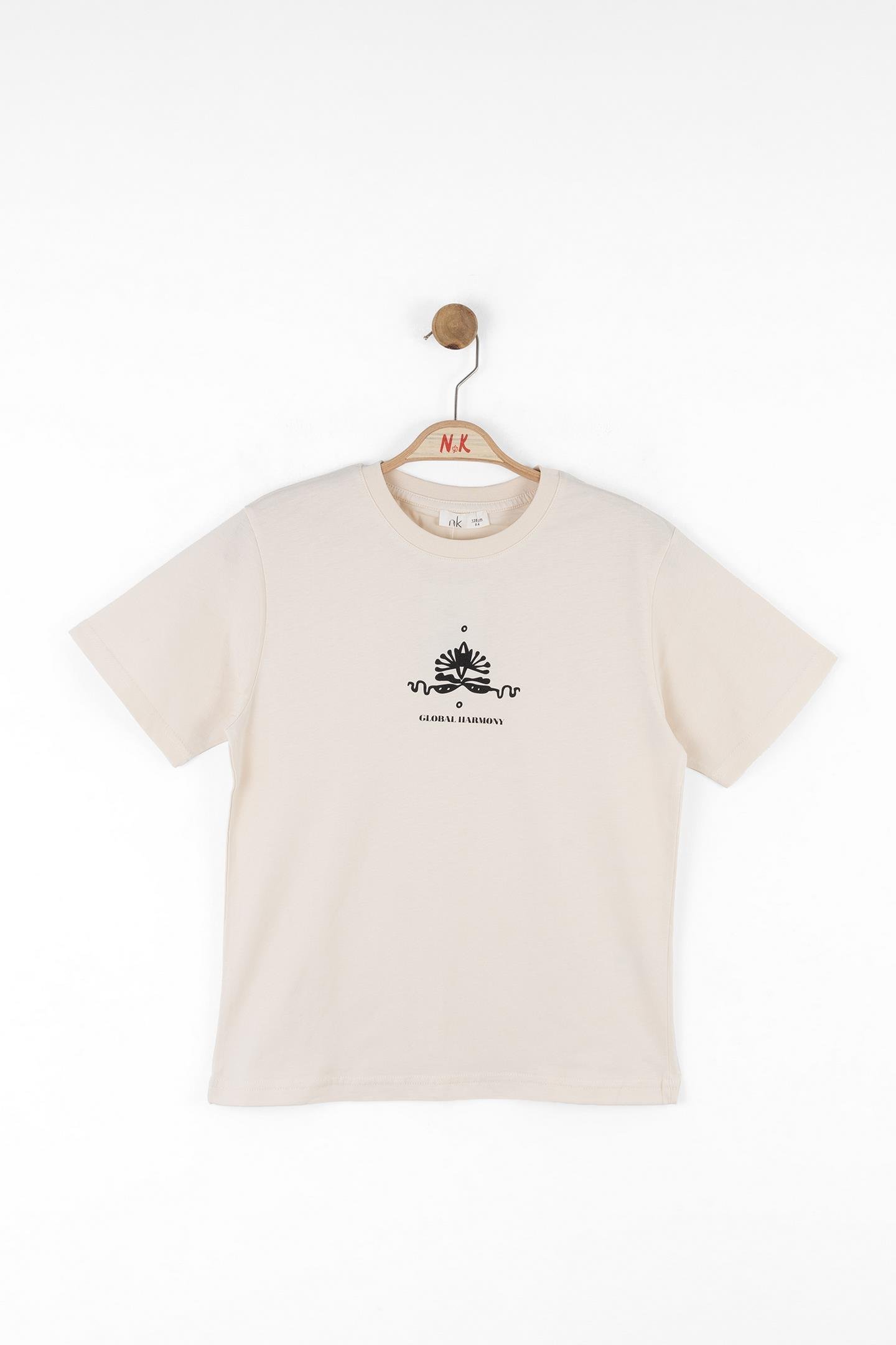 Nk Erkek Çocuk Global Harmony Tshirt 8-14 Yaş Krem