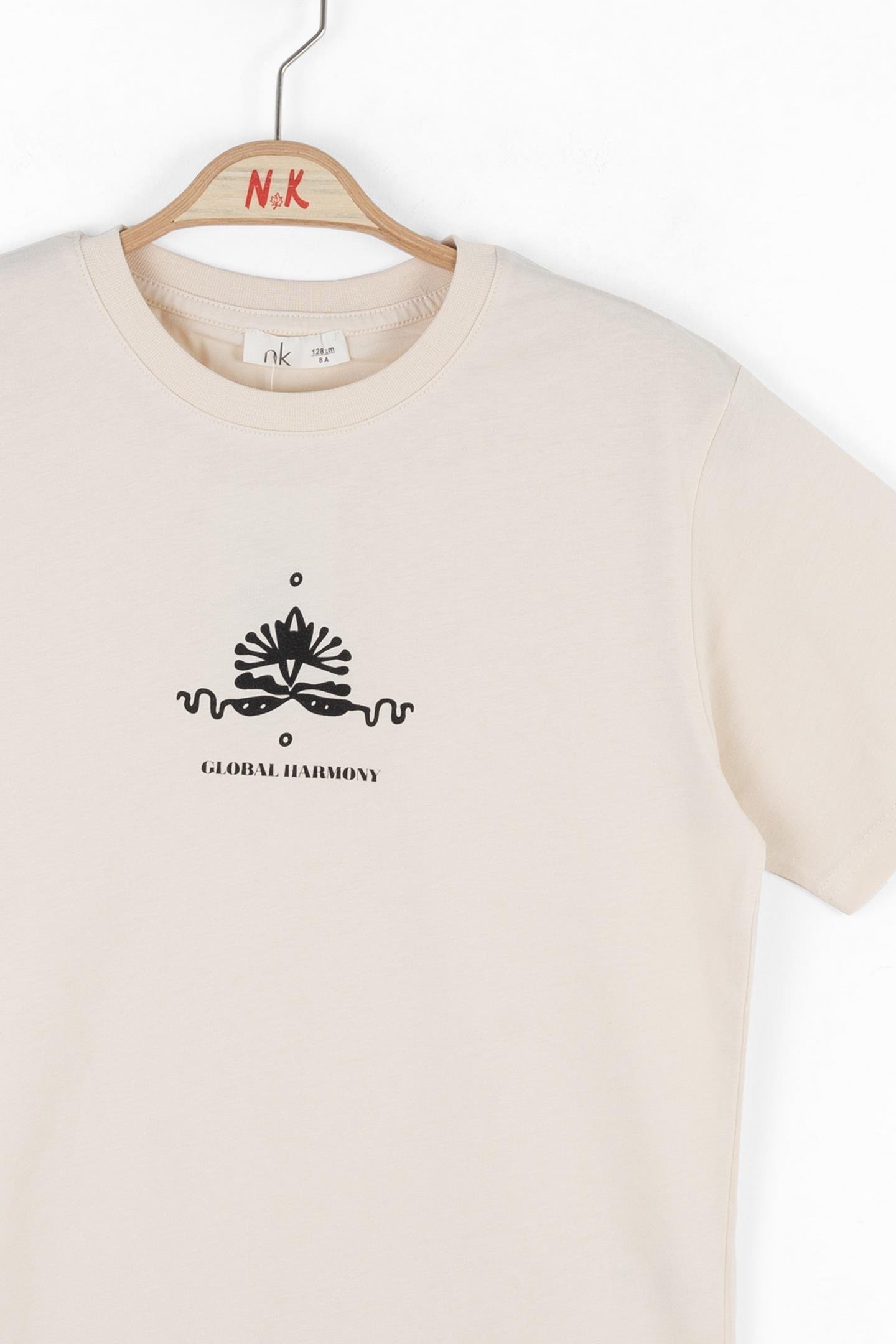 Nk Erkek Çocuk Global Harmony Tshirt 8-14 Yaş Krem