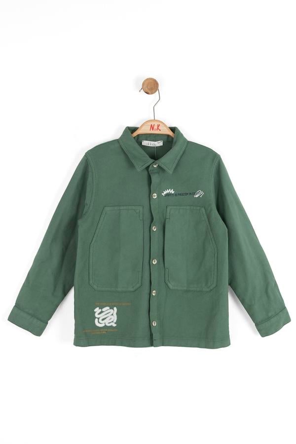 Nk Erkek Çocuk Graffiti Gömlek 4-8 Yaş Yeşil