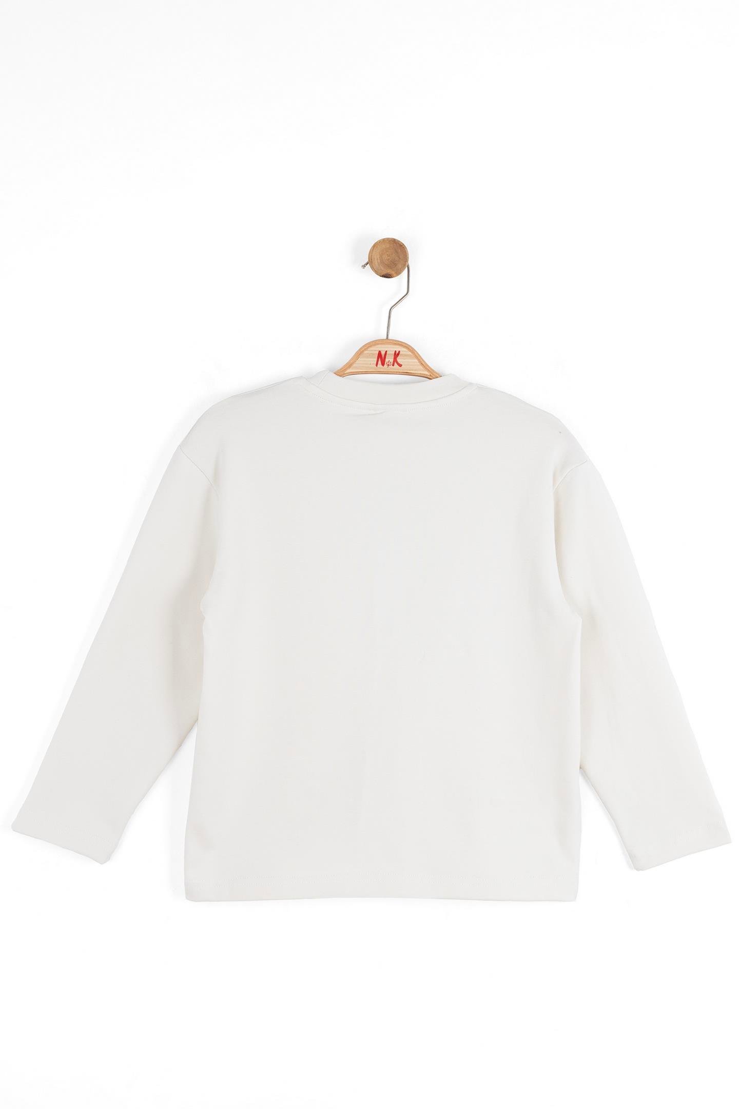 Nk Erkek Çocuk Graffiti Sweatshirt 4-8 Yaş Ekru