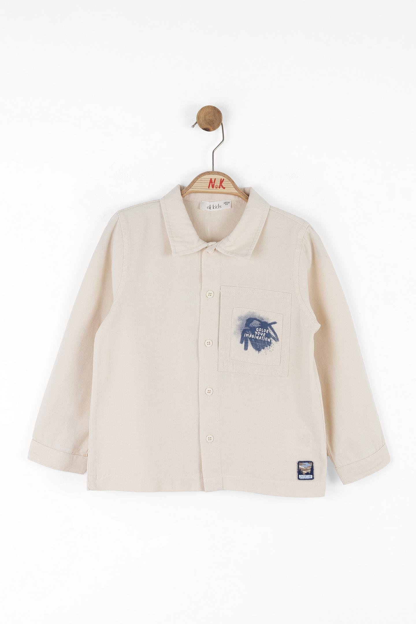 Nk Erkek Çocuk Imagınatıon Gömlek 4-8 Yaş Krem