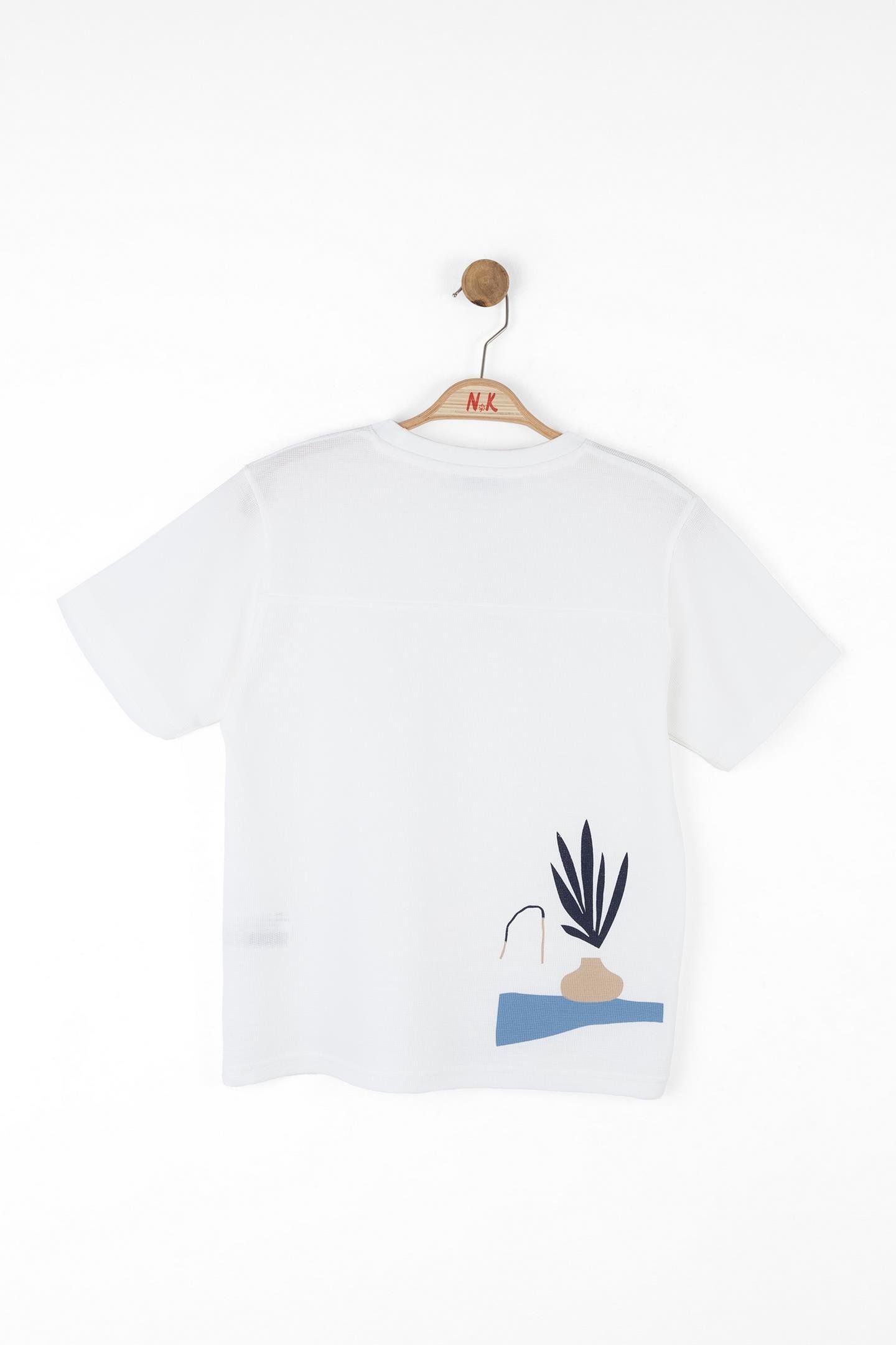 Nk Erkek Çocuk Just Tshirt 8-14 Yaş Ekru