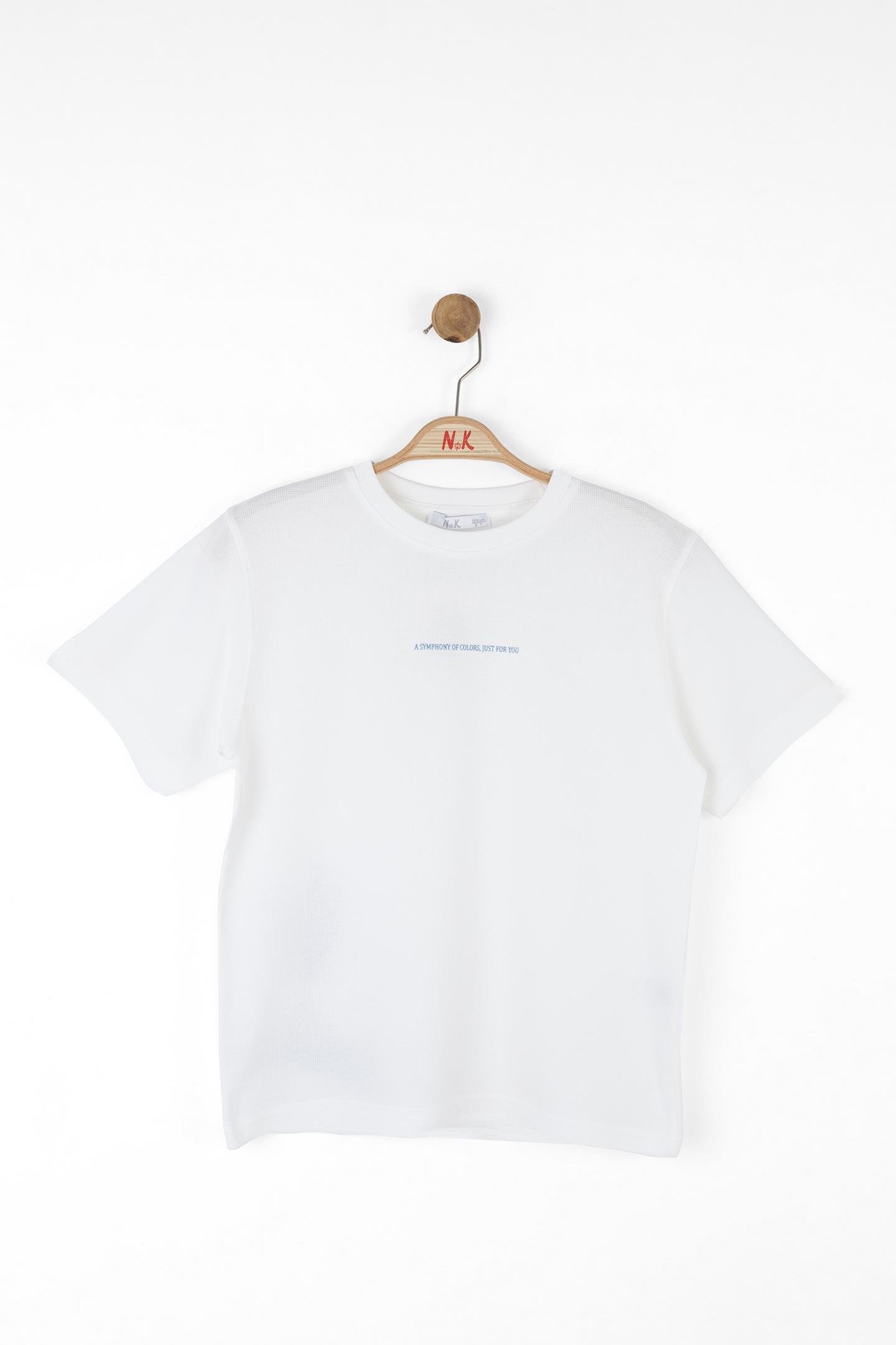 Nk Erkek Çocuk Just Tshirt 8-14 Yaş Ekru