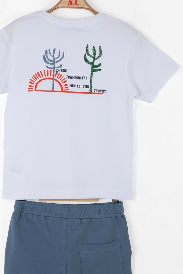 Nk Erkek Çocuk Kaktüs Şortlu Takım 4-8 Yaş Antirasit