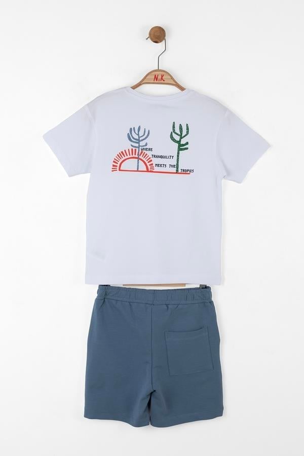 Nk Erkek Çocuk Kaktüs Şortlu Takım 4-8 Yaş Antirasit