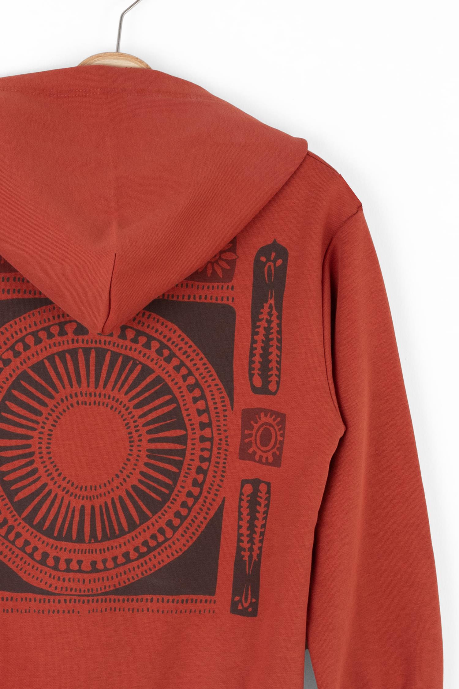 Nk Erkek Çocuk Labirent Sweatshirt 8-14 Yaş KİREMİT