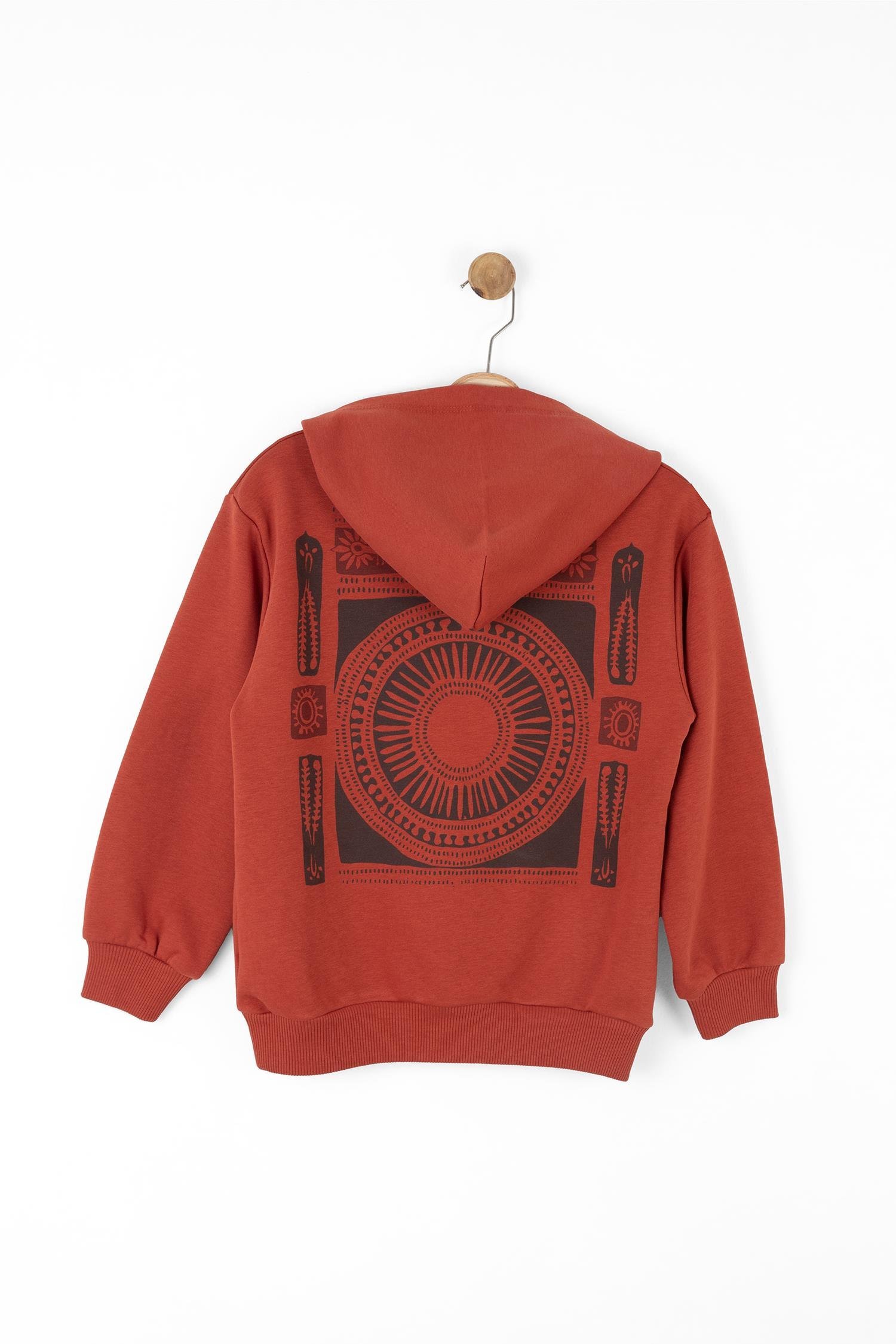 Nk Erkek Çocuk Labirent Sweatshirt 8-14 Yaş KİREMİT