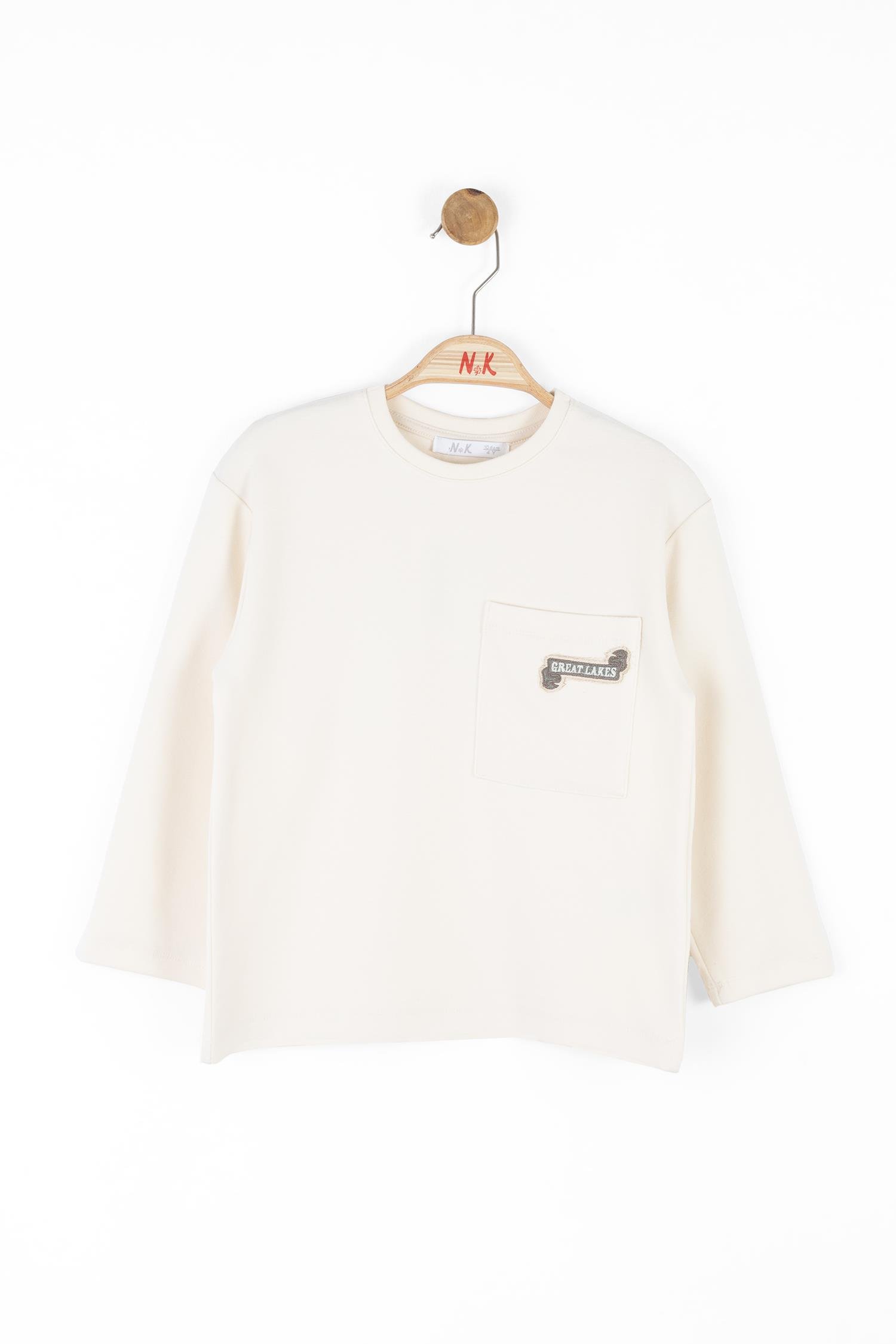 Nk Erkek Çocuk Laker Sweatshirt 4-8 Yaş EKRU