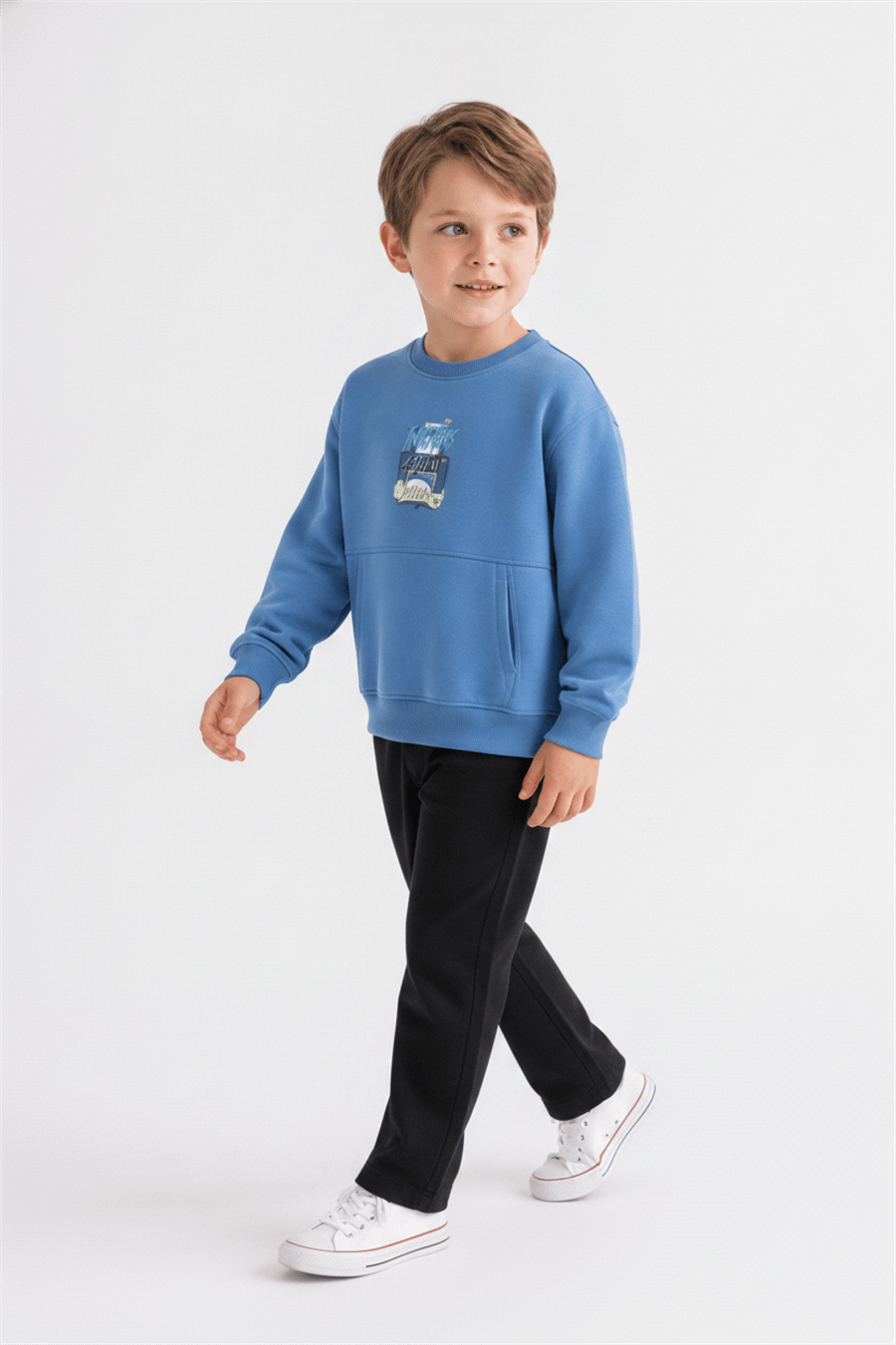 Nk Erkek Çocuk Machın Sweat 4-8 Yaş Mavi