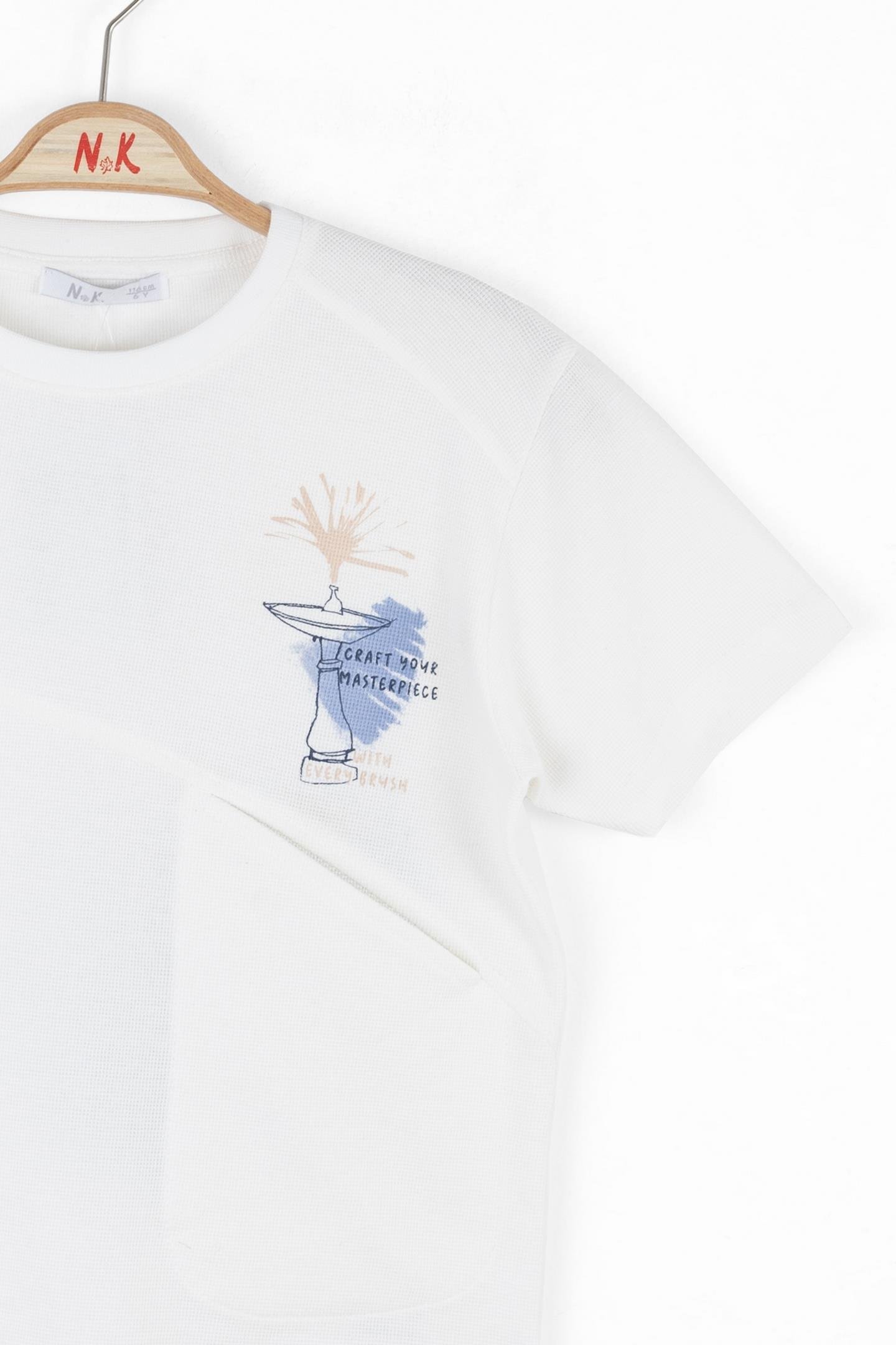 Nk Erkek Çocuk Masterpiece Tshirt 4-8 Yaş Ekru