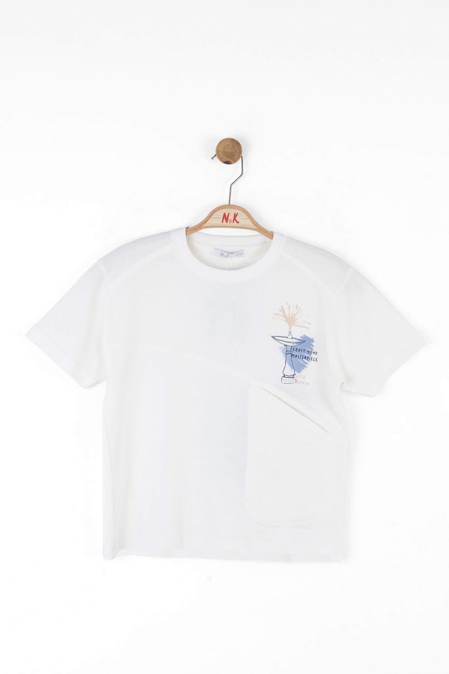 Nk Erkek Çocuk Masterpiece Tshirt 4-8 Yaş Ekru