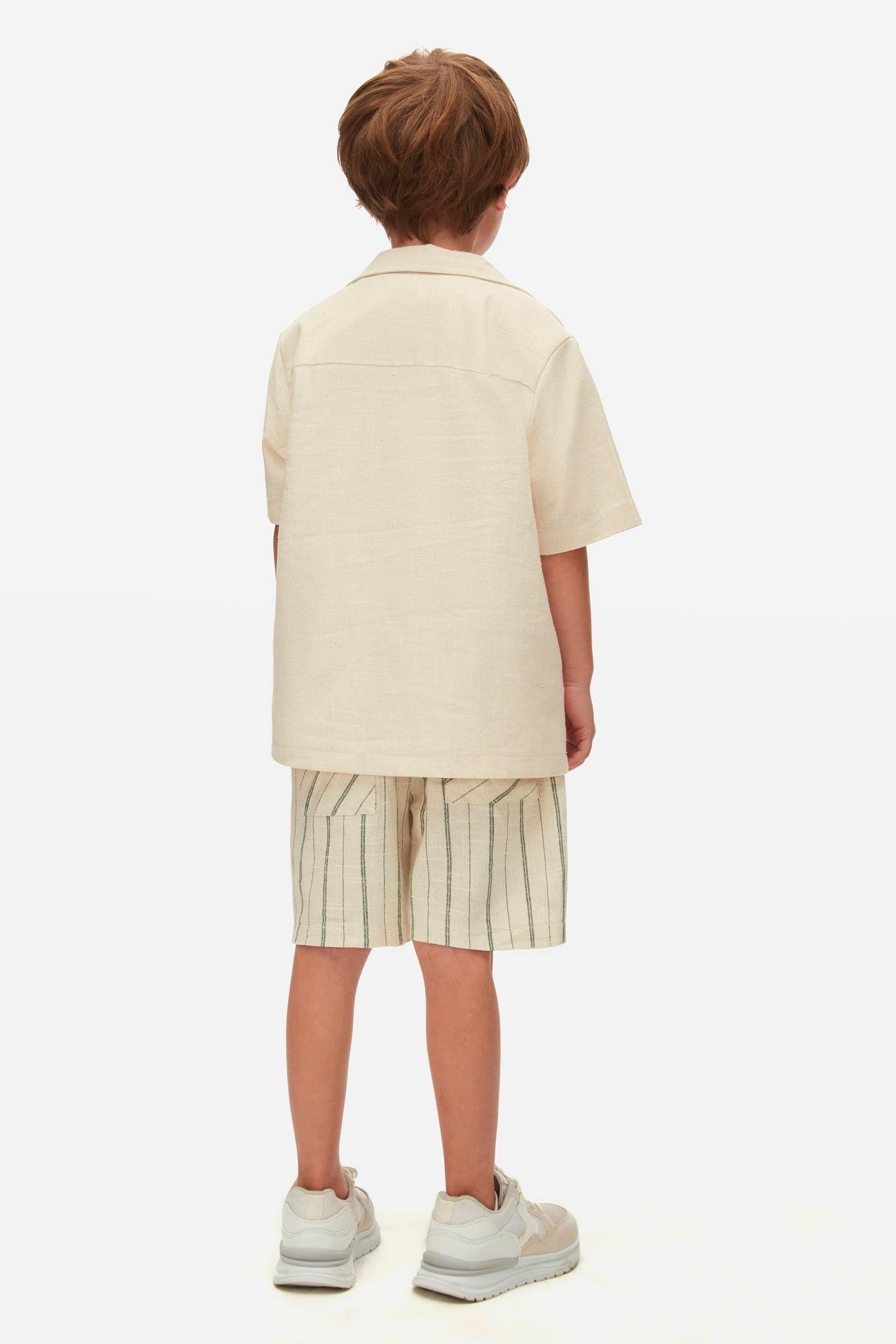 Nk Erkek Çocuk Memories Gömlek 4-8 Yaş Krem