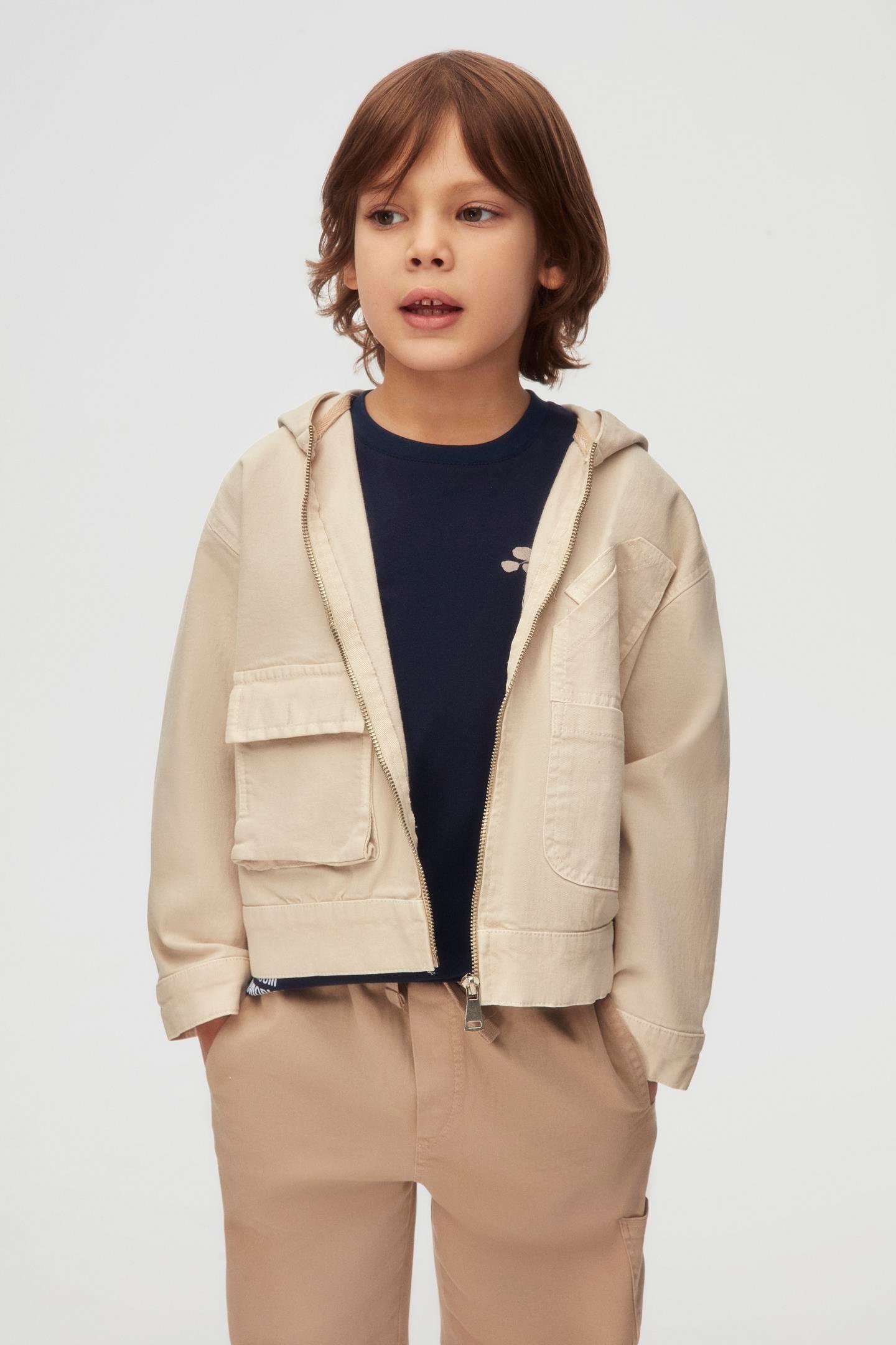Nk Erkek Çocuk Ming Ceket 4-8 Yaş Krem