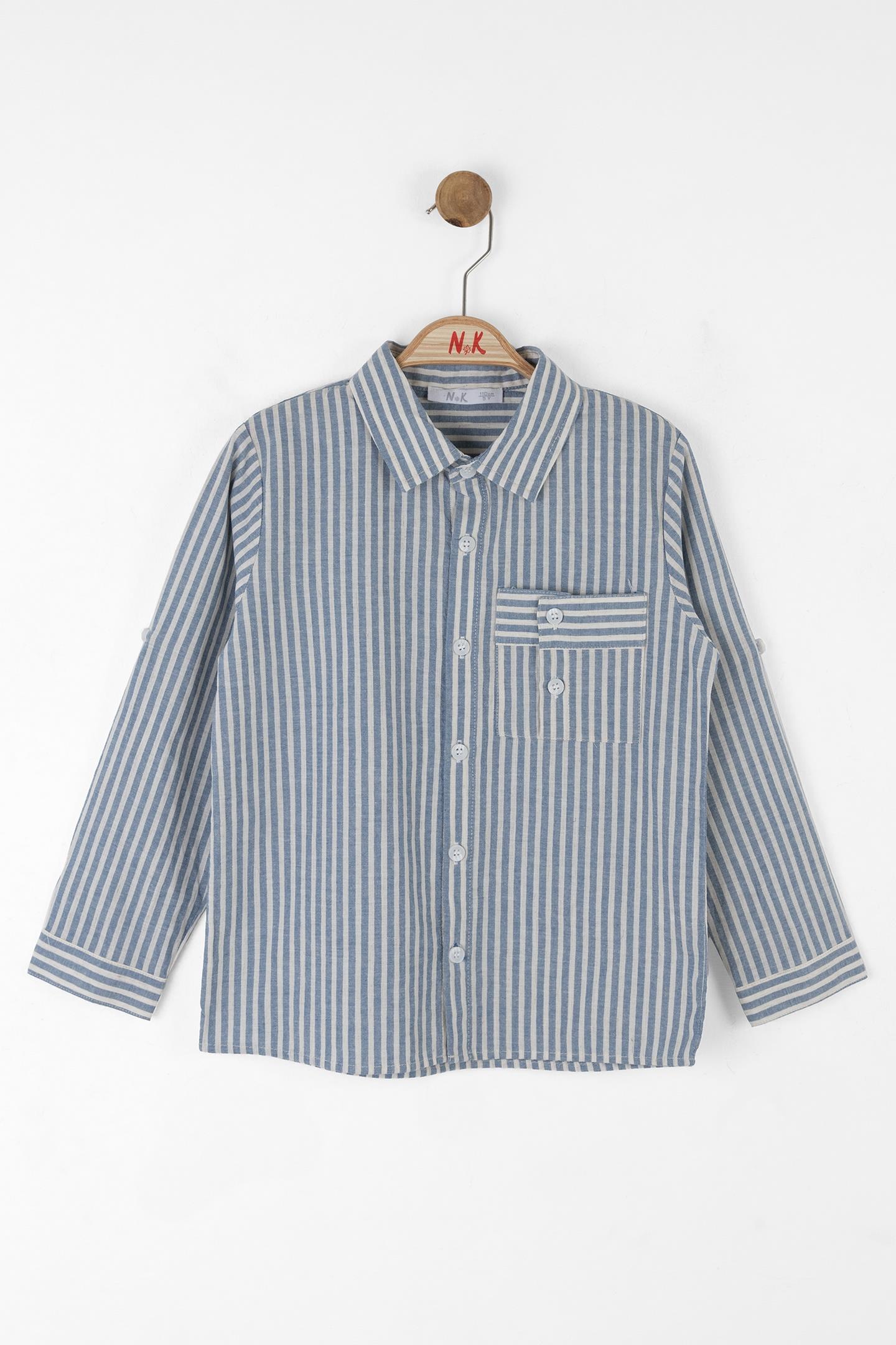 Nk Erkek Çocuk Ming Gömlek 4-8 Yaş İndigo