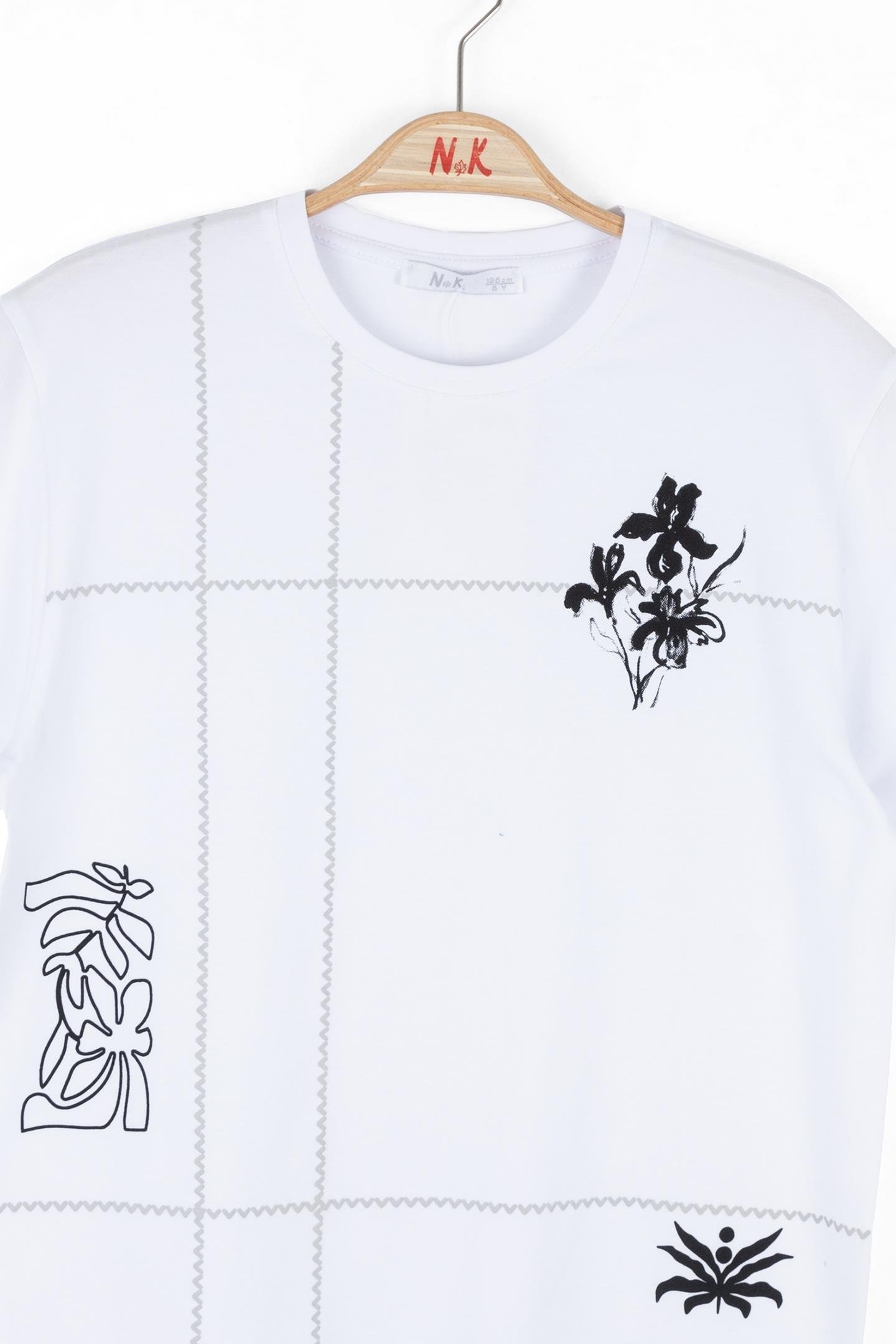 Nk Erkek Çocuk Noir Tshirt 8-14 Yaş Beyaz