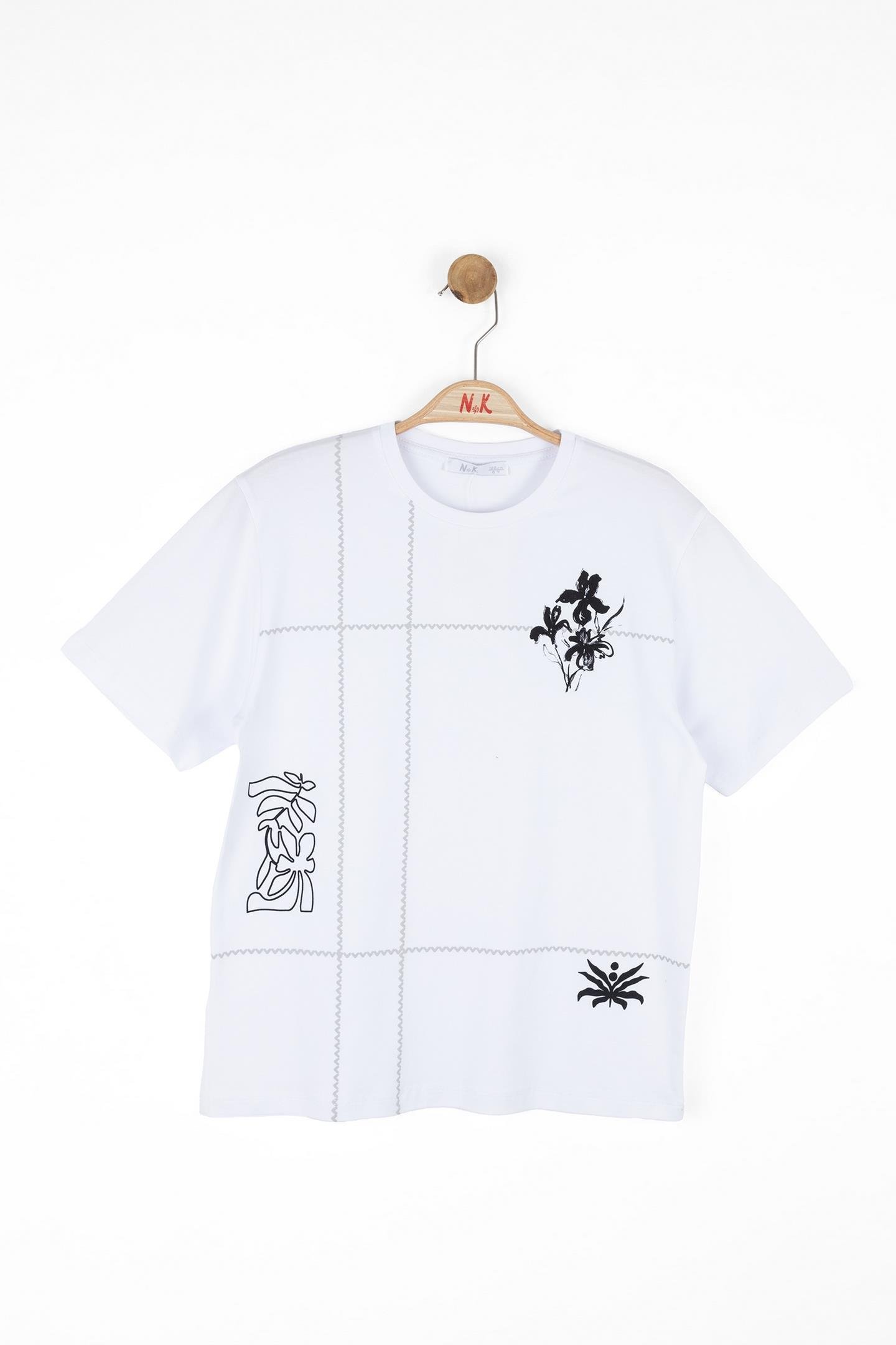 Nk Erkek Çocuk Noir Tshirt 8-14 Yaş Beyaz