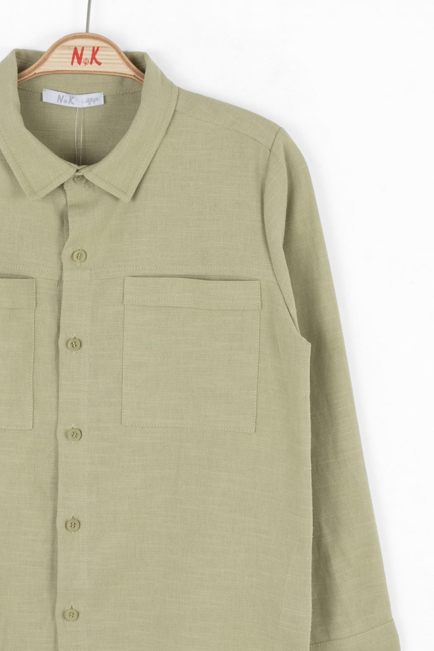 Nk Erkek Çocuk Olivet Gömlek 8-14 Yaş Yeşil