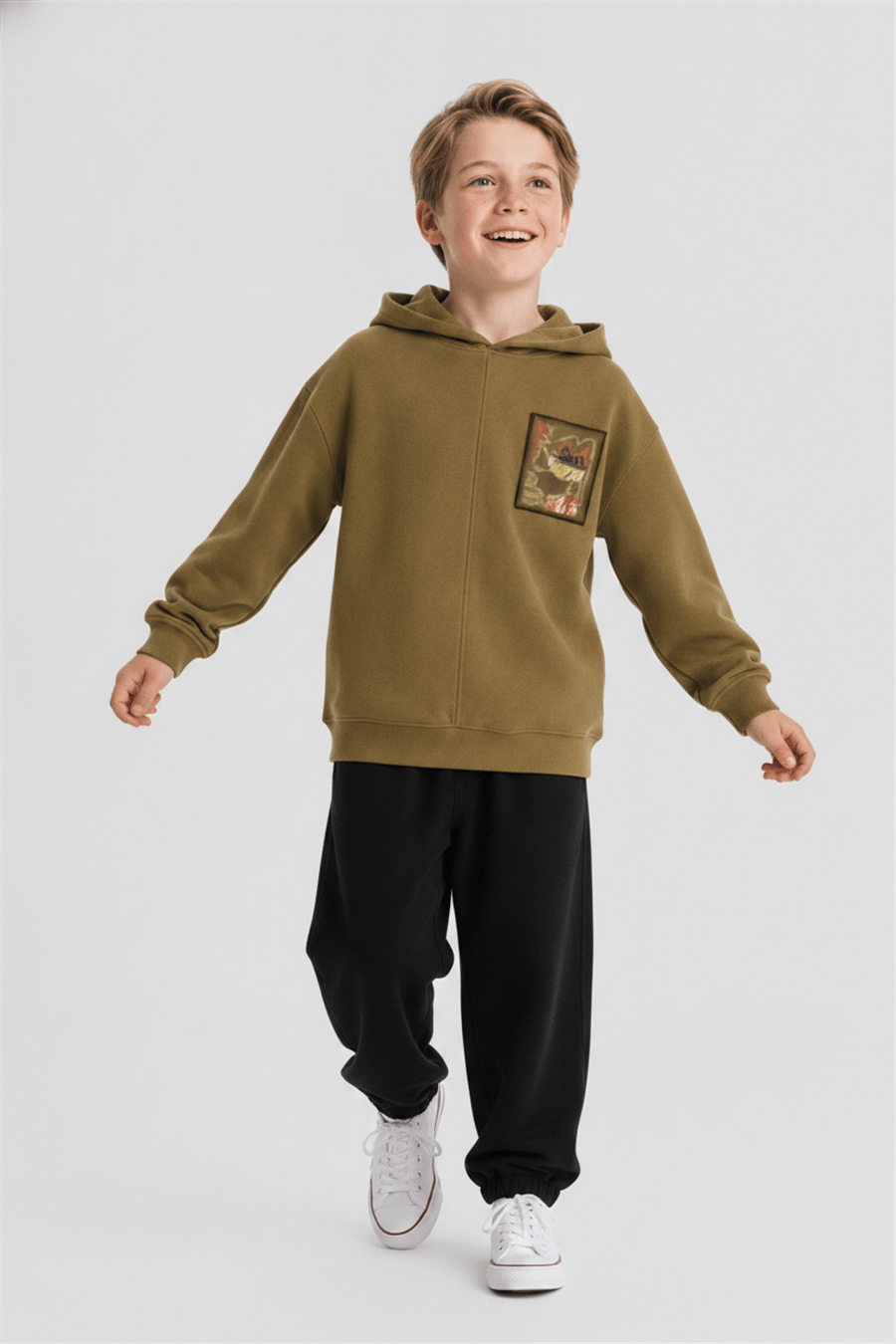 Nk Erkek Çocuk Pastel Pantolon 8-14 Yaş Siyah
