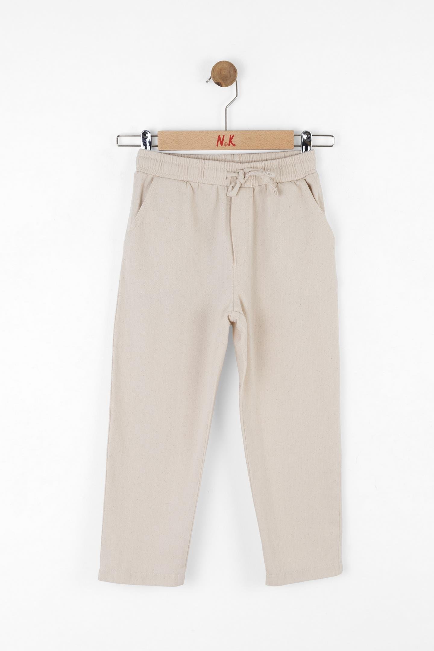 Nk Erkek Çocuk Pekin Pantolon 4-8 Yaş Krem