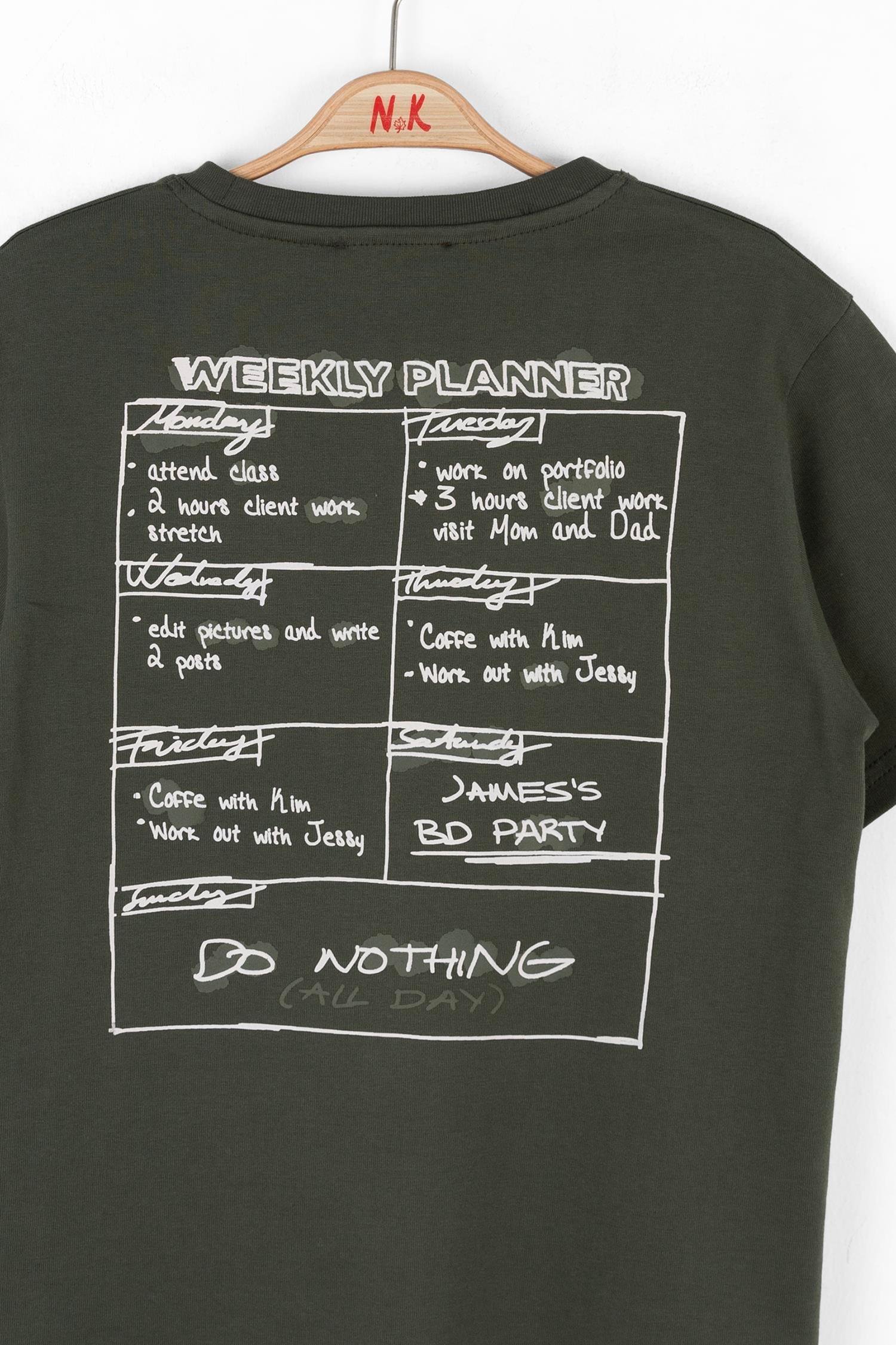 Nk Erkek Çocuk Plan Tshirt 8-14 Yaş Haki