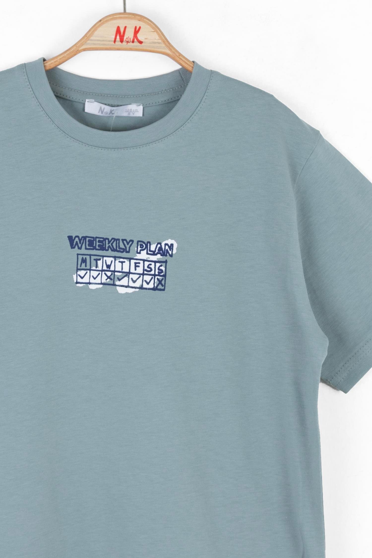 Nk Erkek Çocuk Plan Tshirt 8-14 Yaş Mint