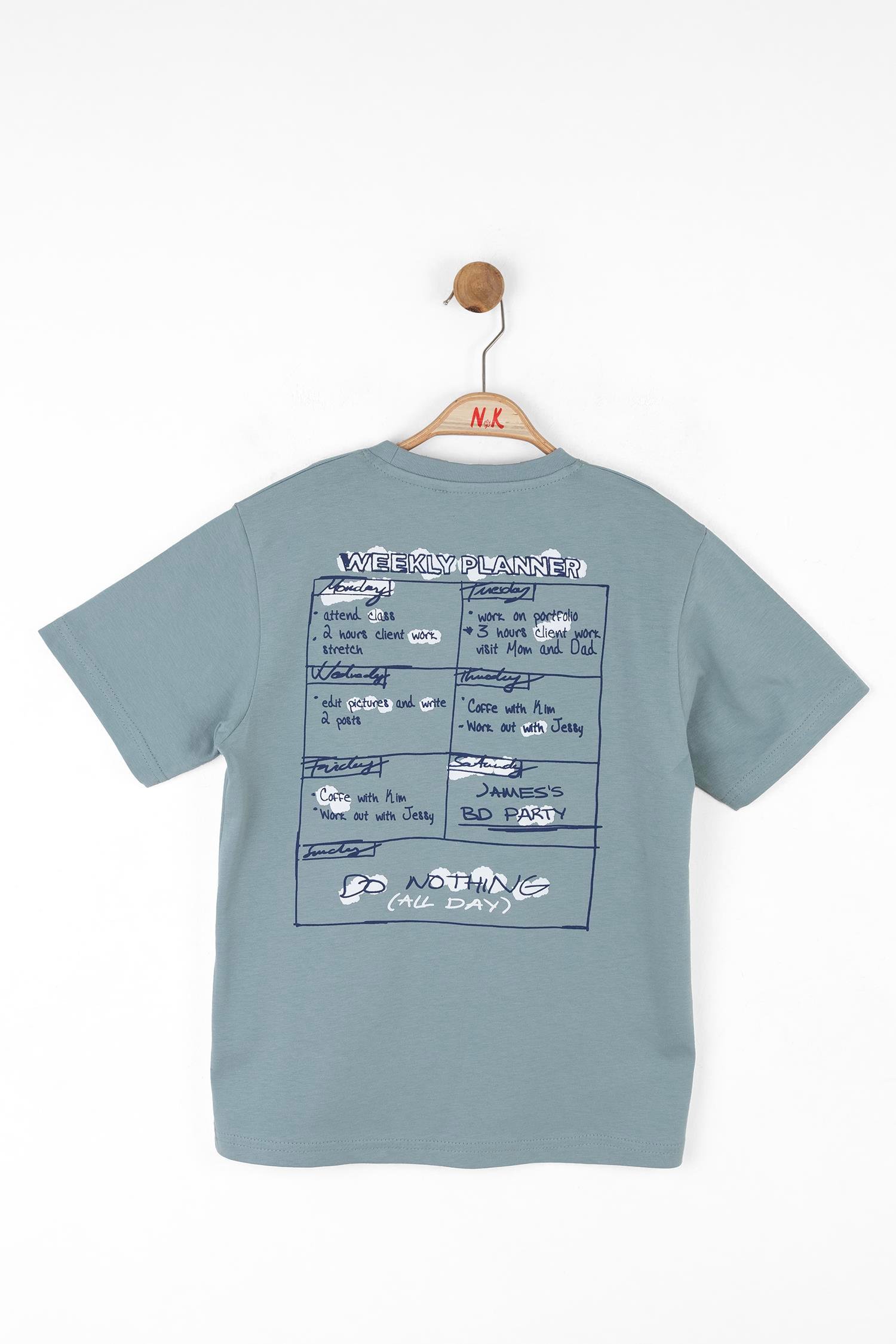 Nk Erkek Çocuk Plan Tshirt 8-14 Yaş Mint