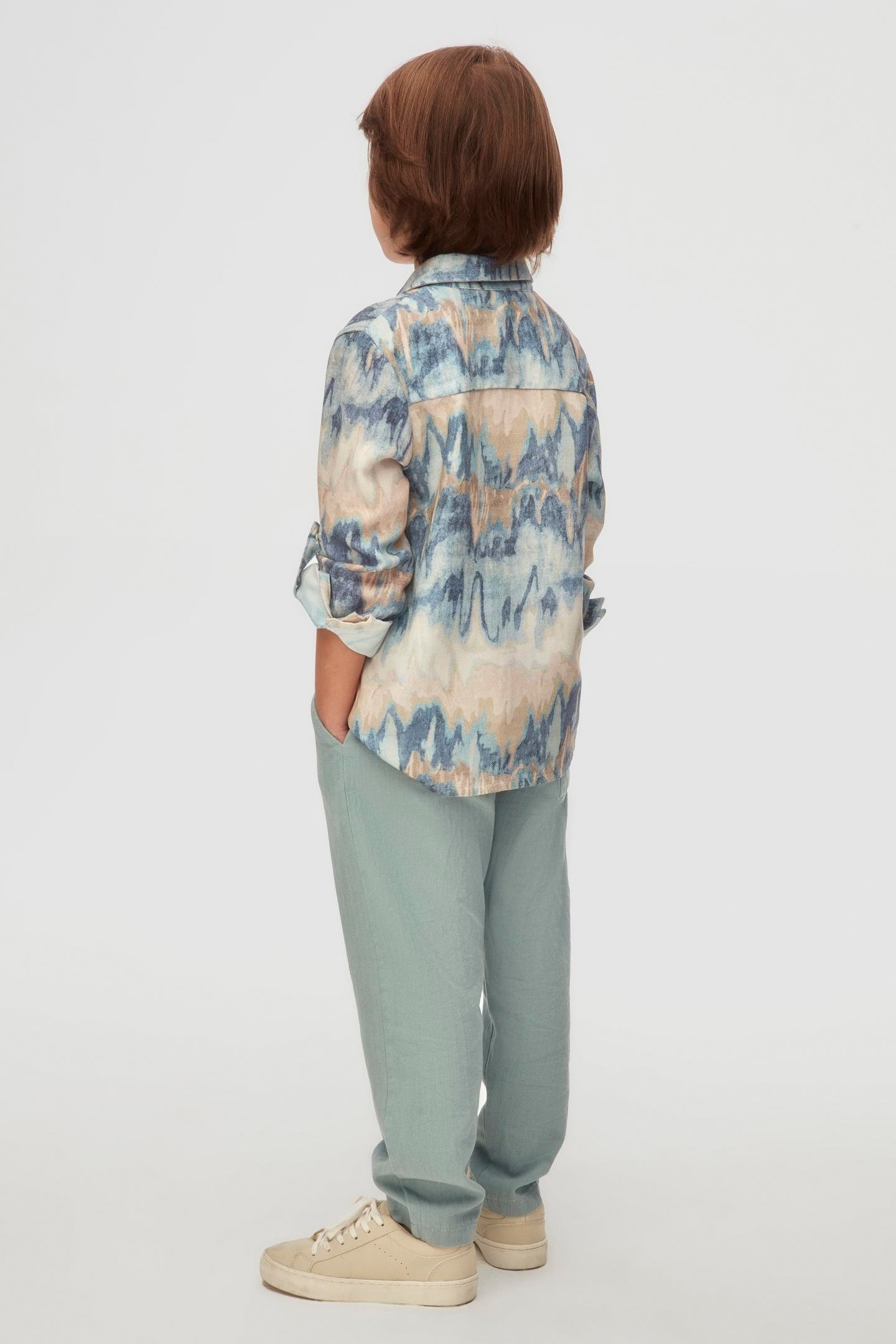 Nk Erkek Çocuk Planet Gömlek 4-8 Yaş Mavi