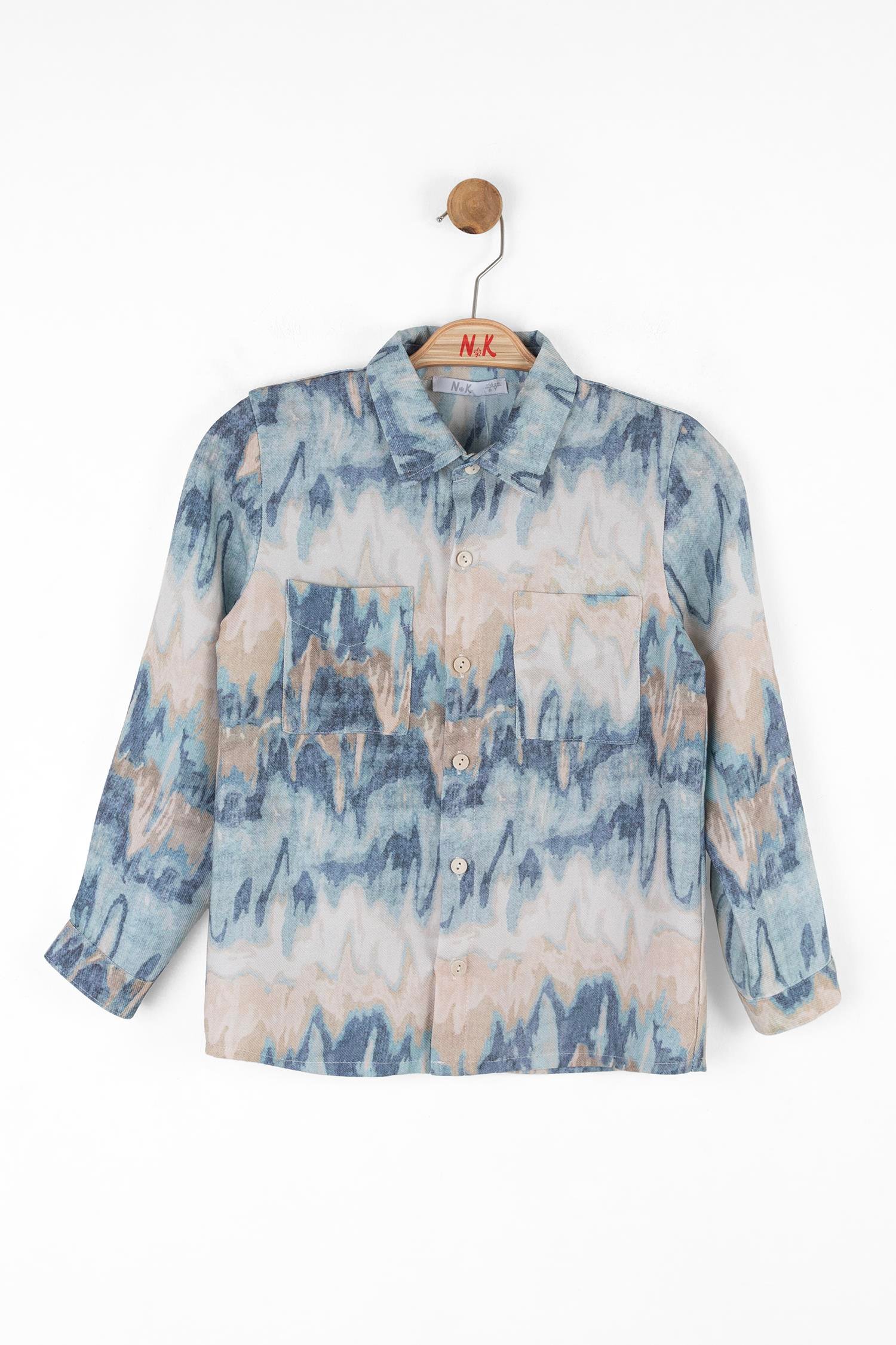 Nk Erkek Çocuk Planet Gömlek 4-8 Yaş Mavi